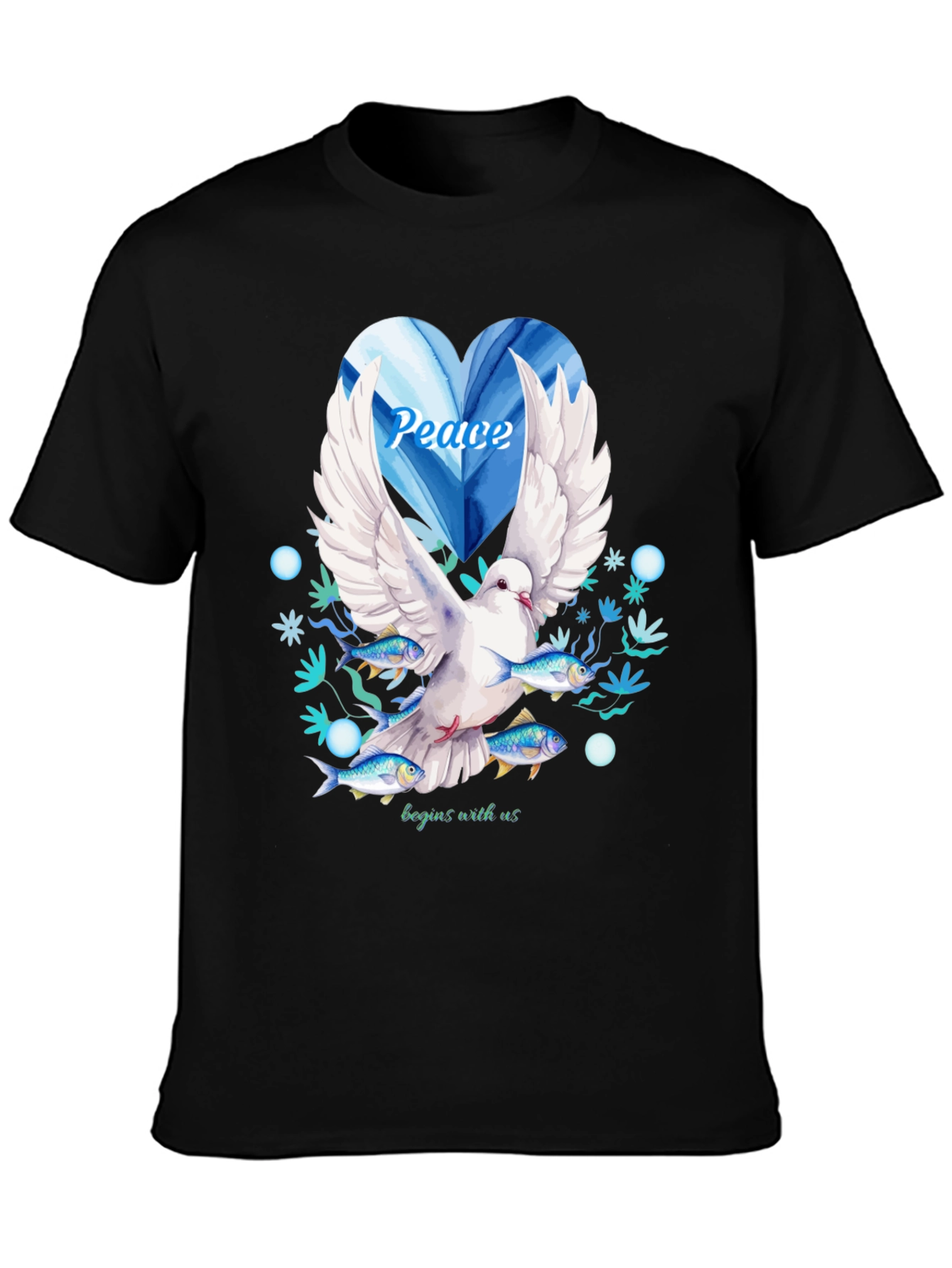 Black Peace Dove Graphic Tee - Begins With Us view 3