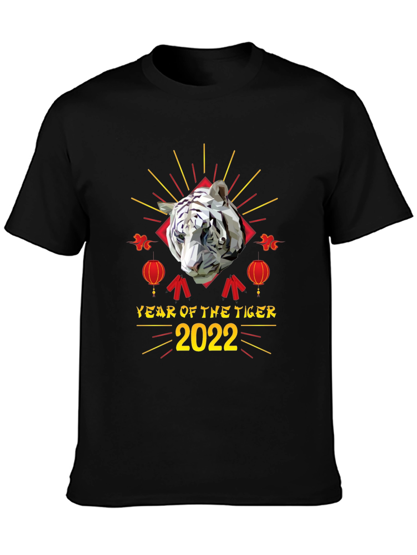 Black Year of the Tiger 2022 Graphic Tee view 3