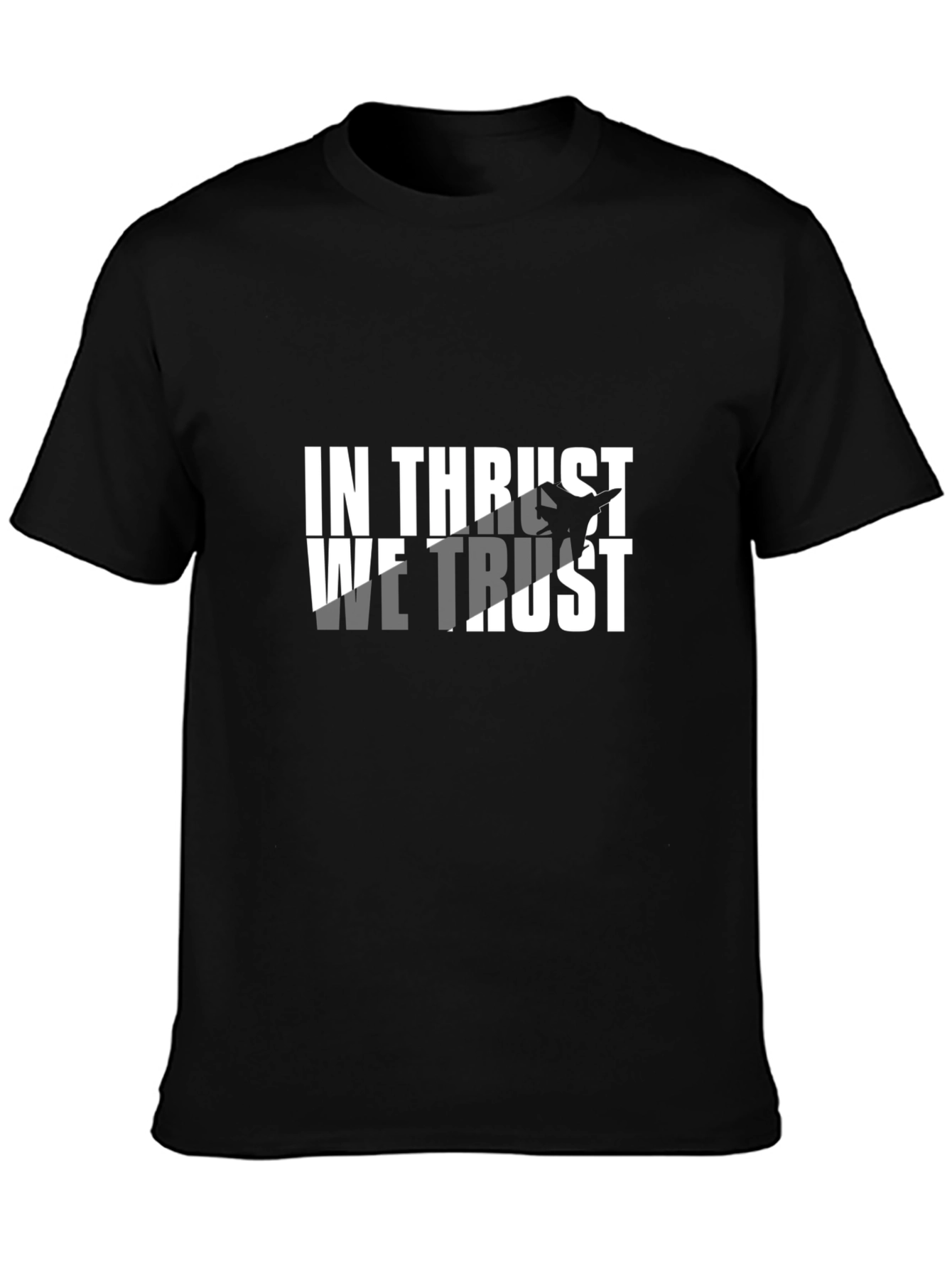 Black In Thrust We Trust Graphic Tee - Black T-Shirt view 3