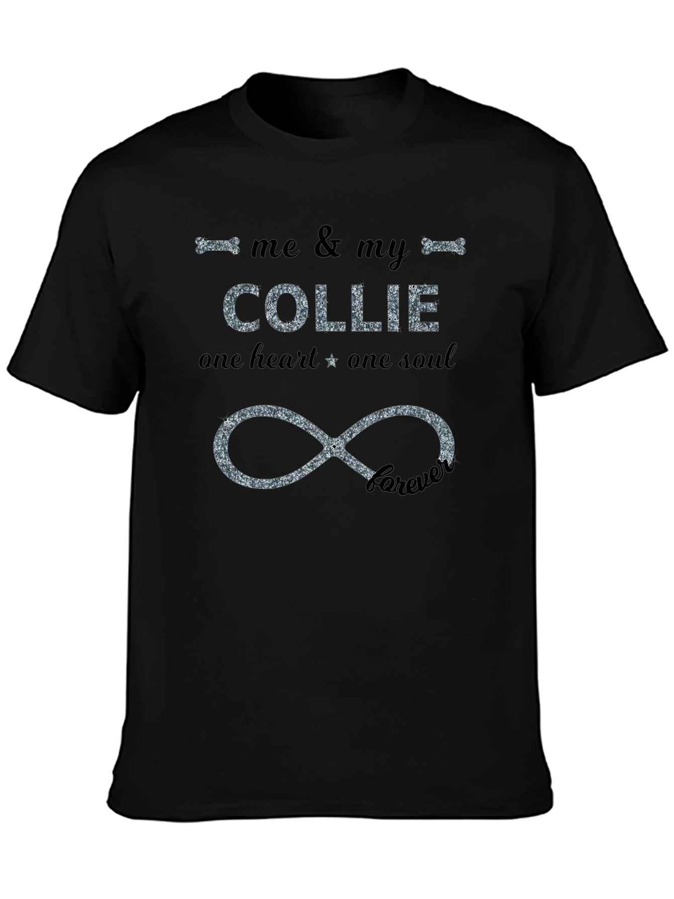 Black Me & My Collie T-Shirt Forever Love view 3