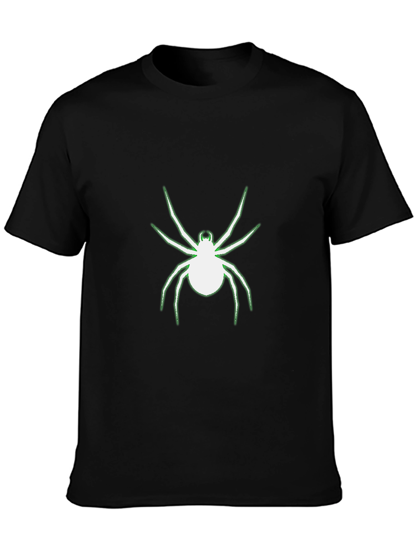 Glow Spider Graphic Black T-Shirt - 3