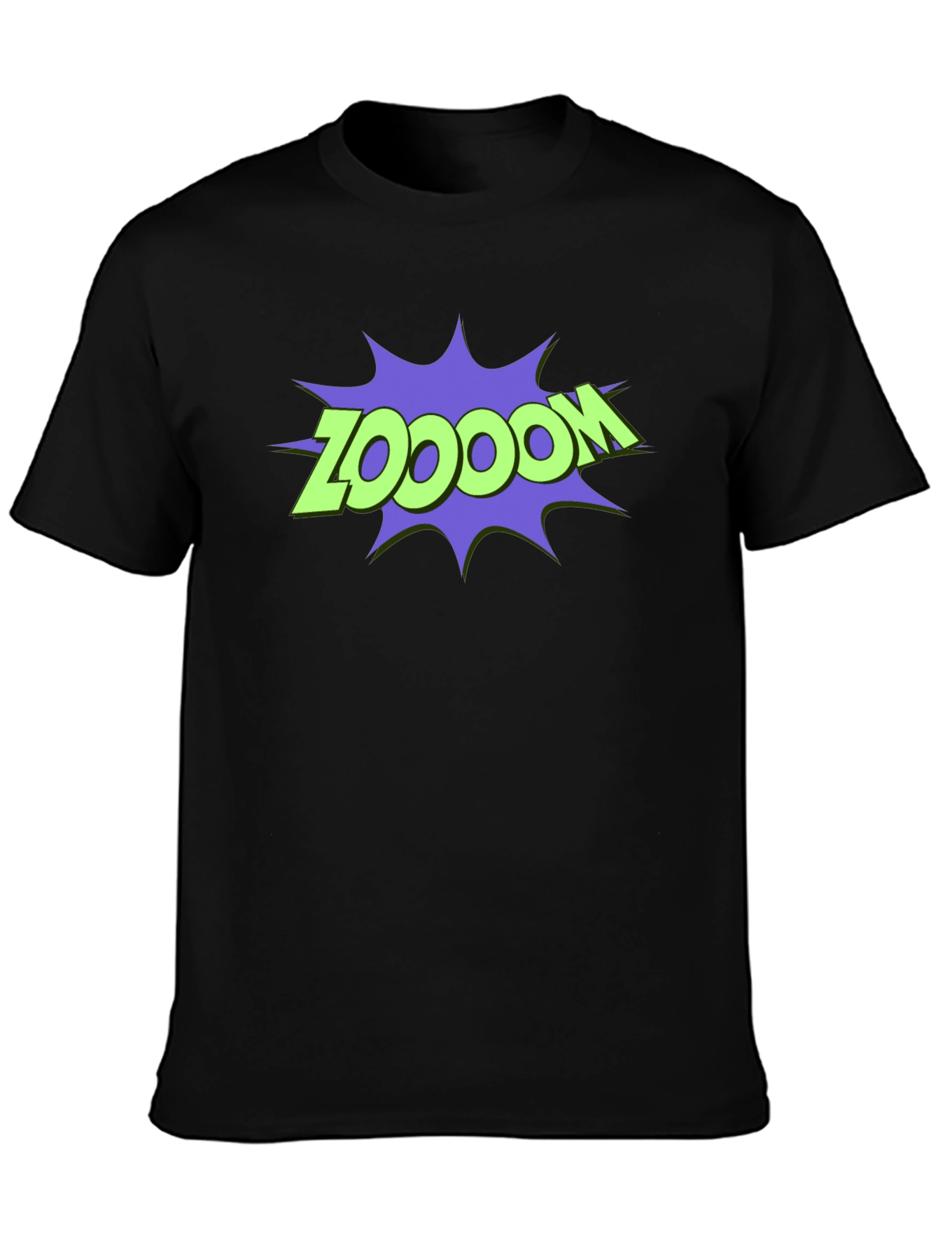 Black Zoodooom T-Shirt - Men's Graphic Tee view 3
