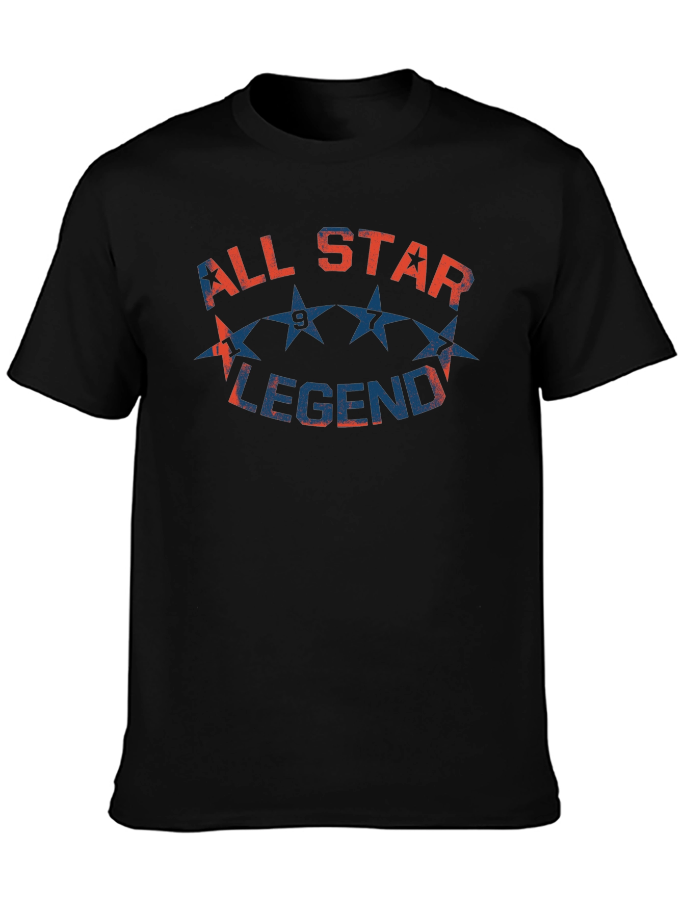 Black All Star Legend Black Graphic Tee view 3