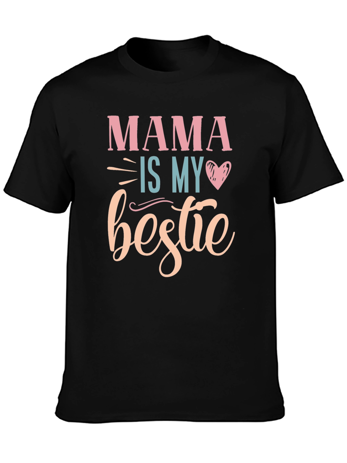 Black Mama Is My Bestie - Graphic T-Shirt view 3