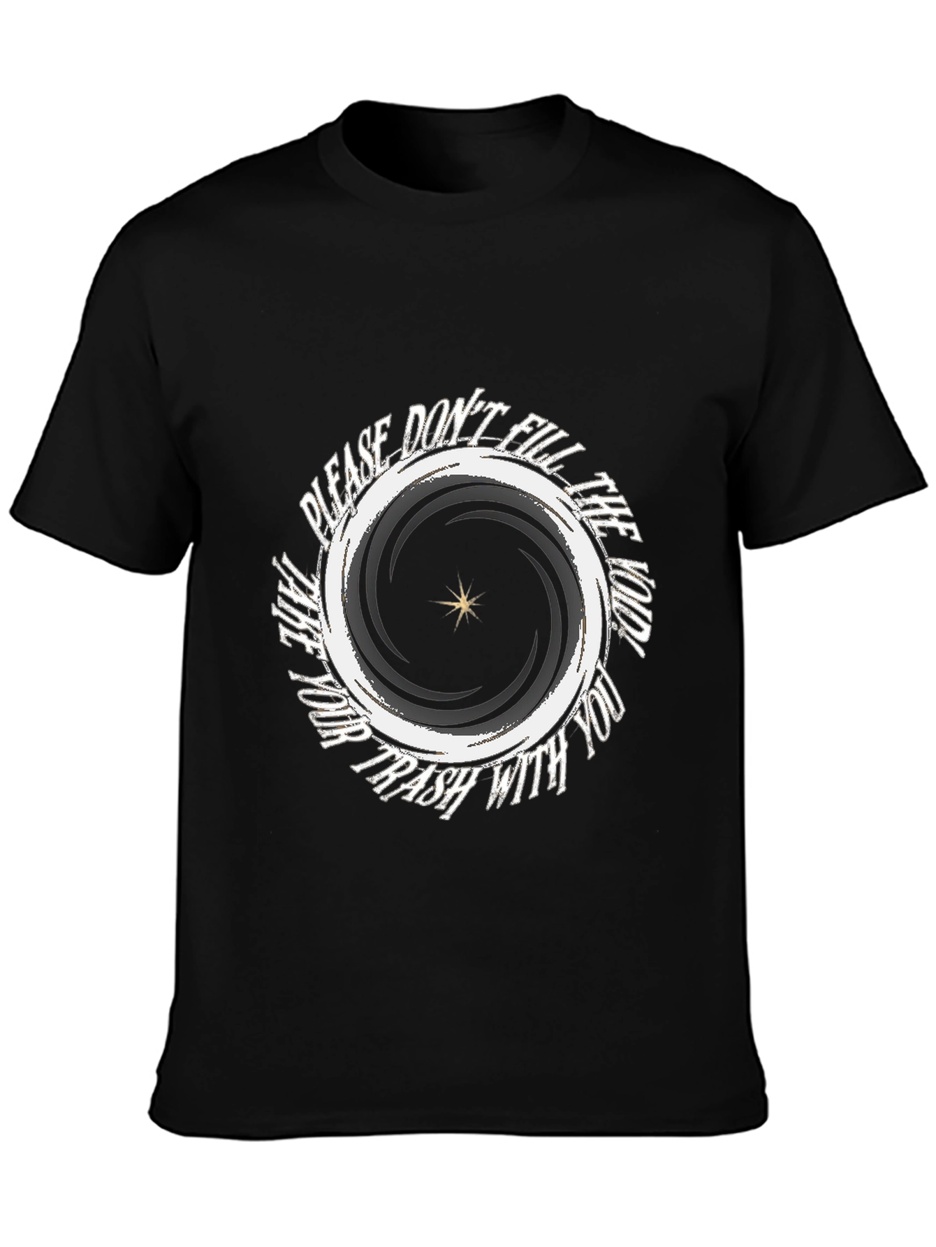 Black Void Graphic Tee - Fill The Void Design view 3