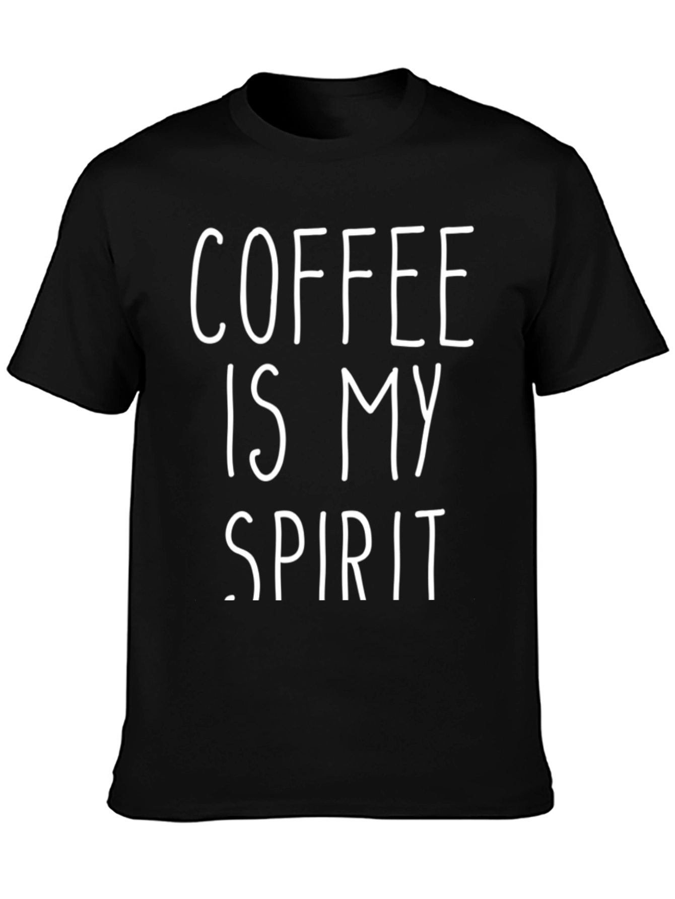 Black Coffee Is My Spirit Graphic Tee - Black T-Shirt view 3