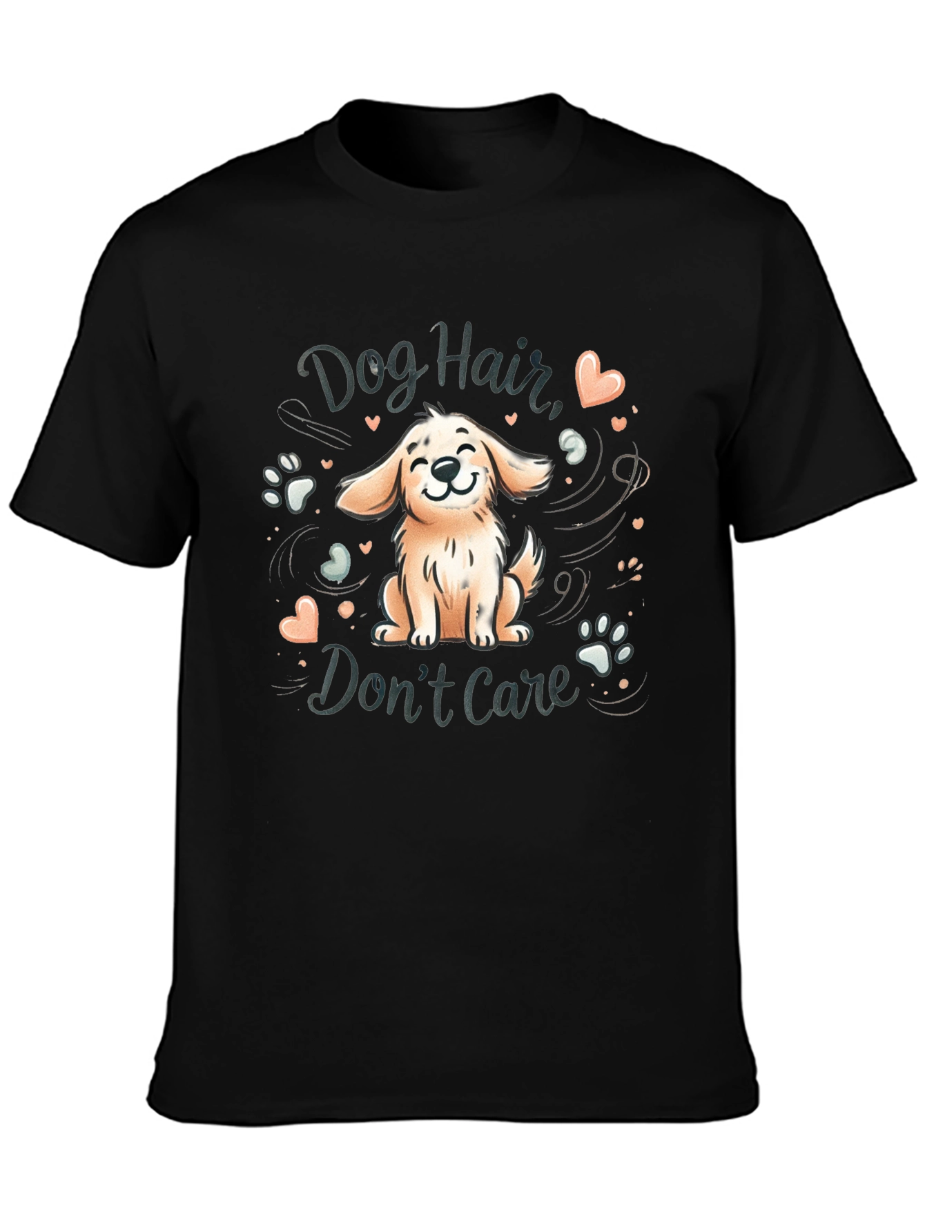 Black Dog Hair, Don't Care Graphic Tee view 3
