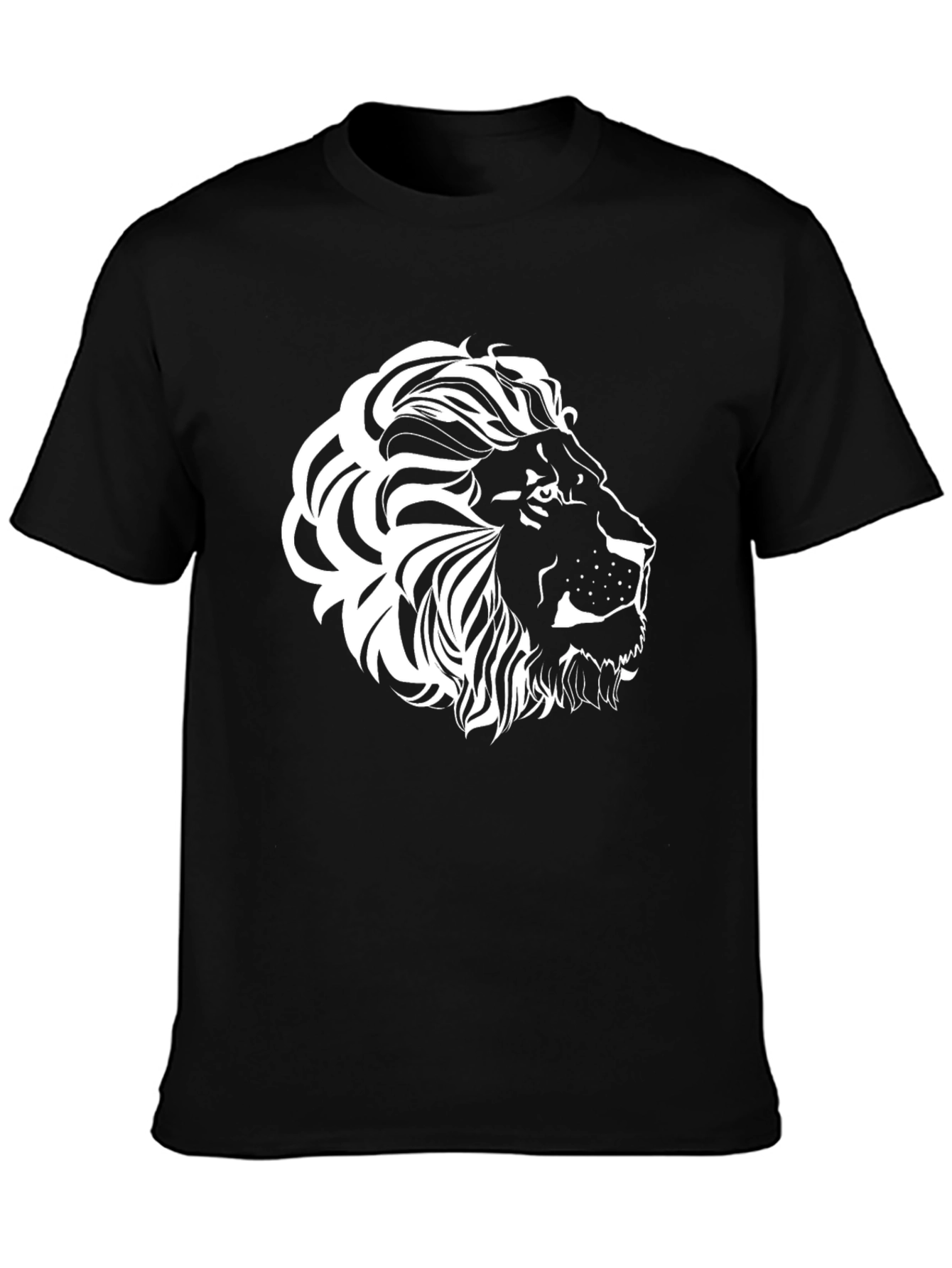 Black Black Lion Graphic Tee - Bold Style view 3