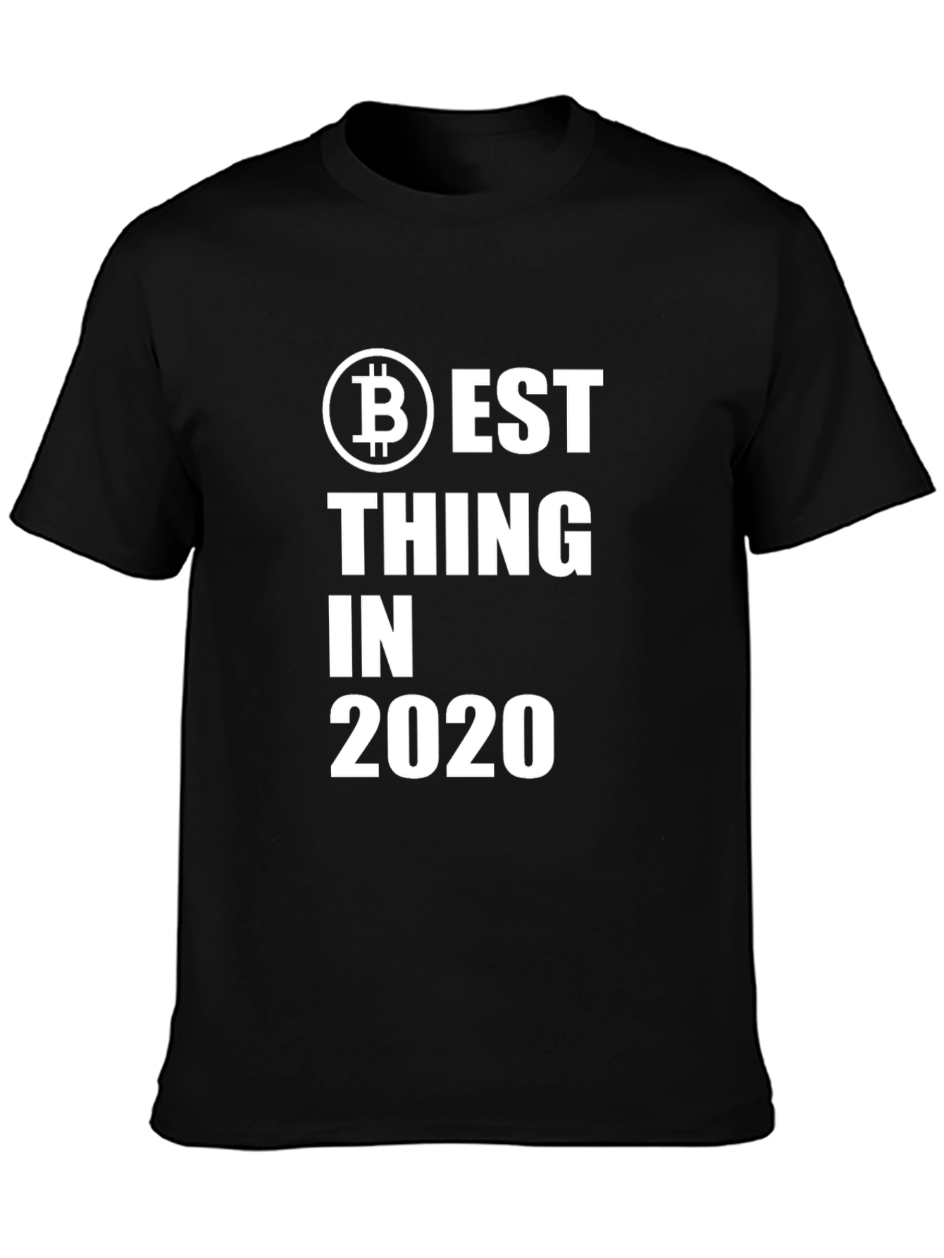 Black Bitcoin Best Thing in 2020 Black T-Shirt view 3