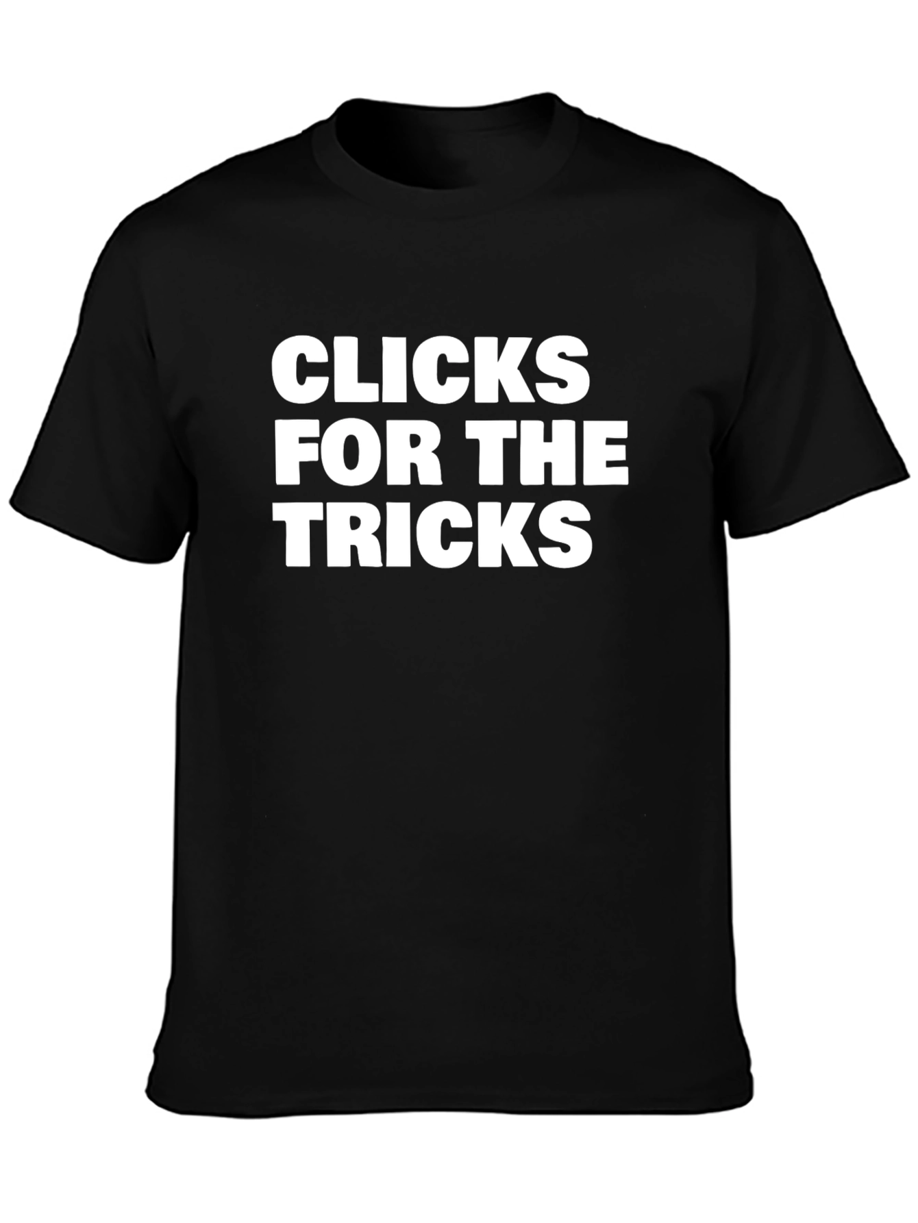 Black Clicks For The Tricks Graphic Tee view 3
