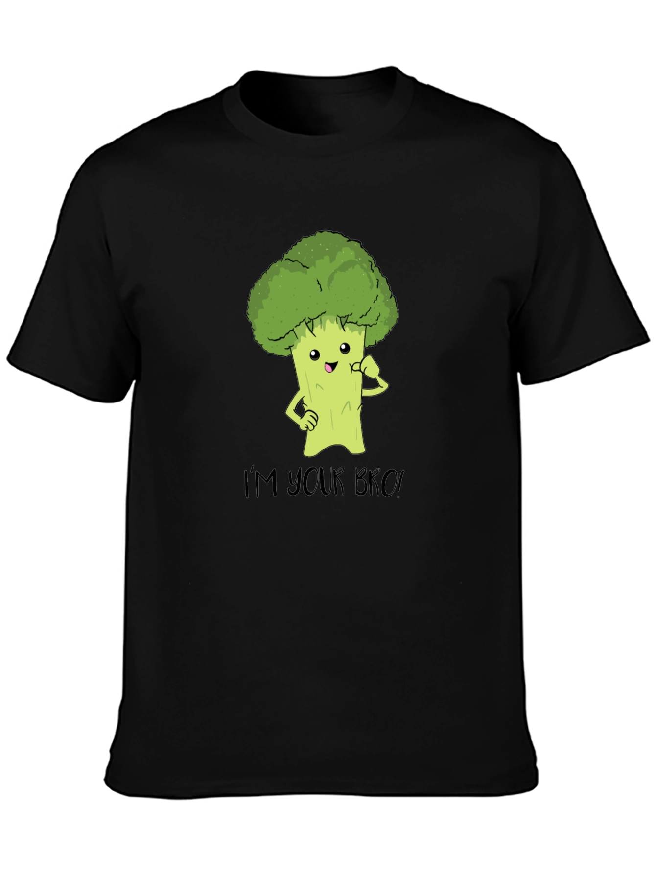 Black I'm Your Bro Broccoli Tee view 3