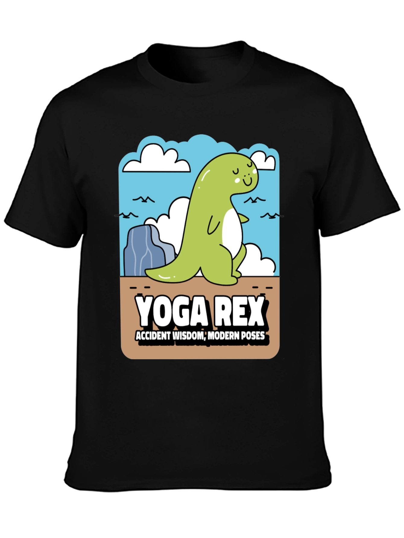 Black Yoga Rex Graphic T-Shirt view 3