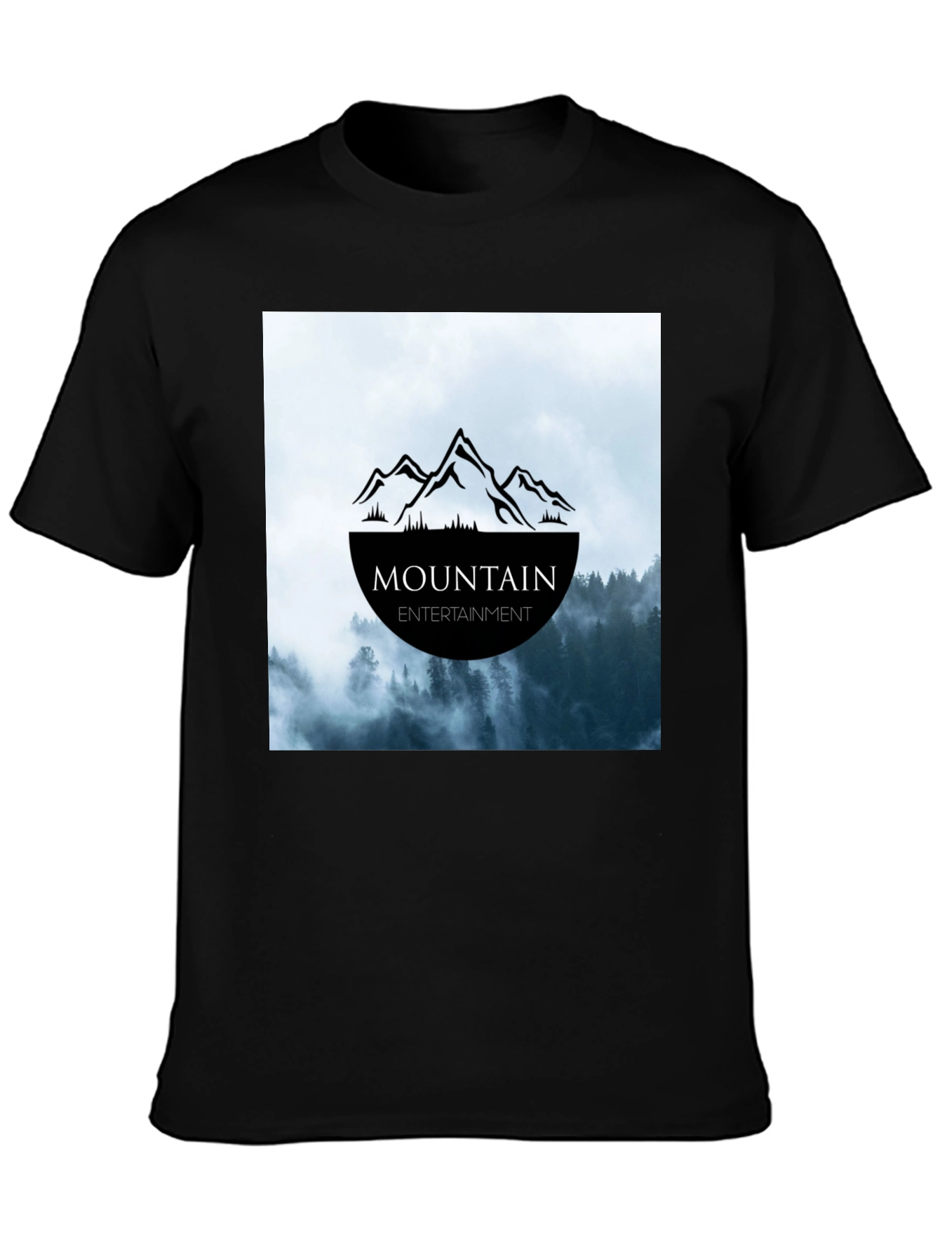 Black Mountain Entertainment Graphic T-Shirt - Classic Black Tee view 3