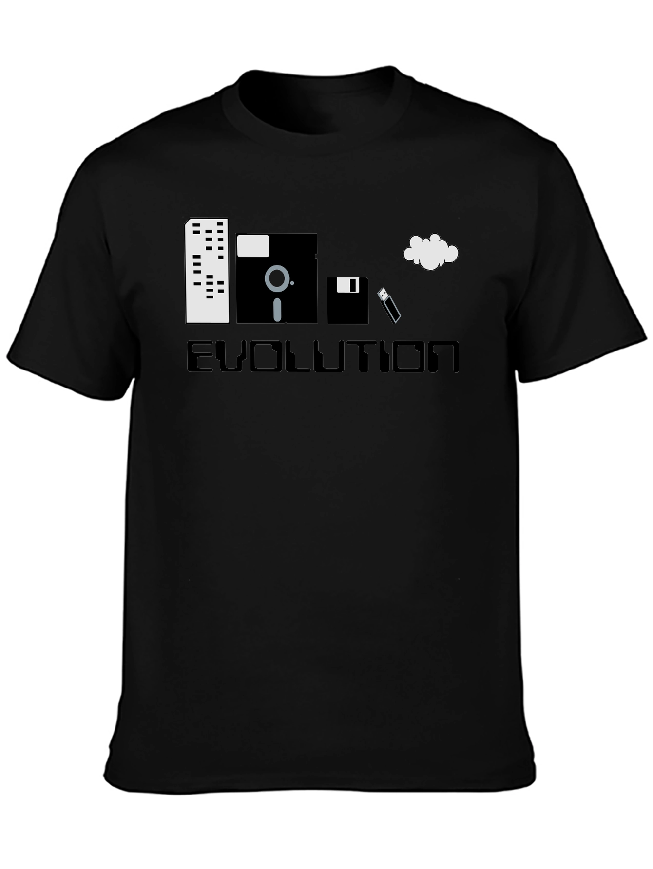 Black Evolution of Storage Black T-Shirt view 3