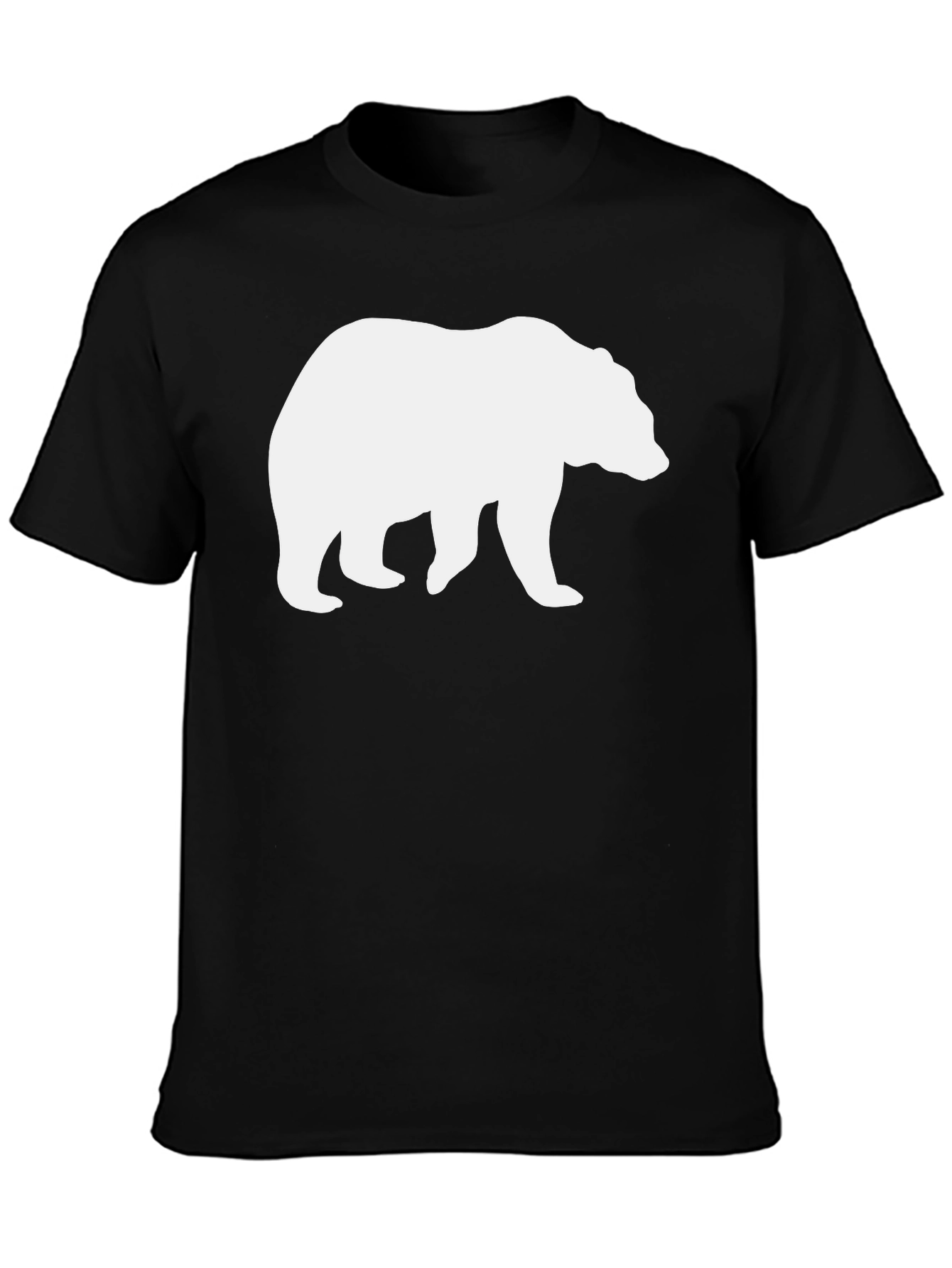 Black Bear Graphic Tee - Black Casual T-Shirt view 3