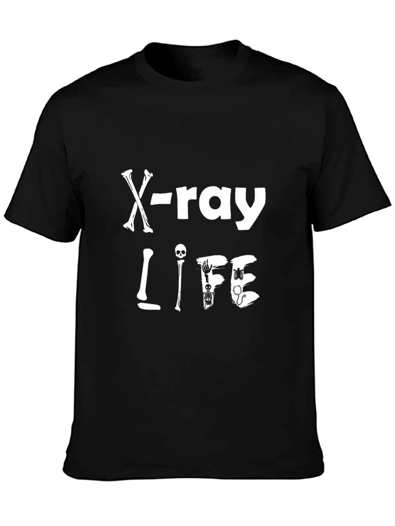 Black X-Ray Life Black Graphic Tee view 3
