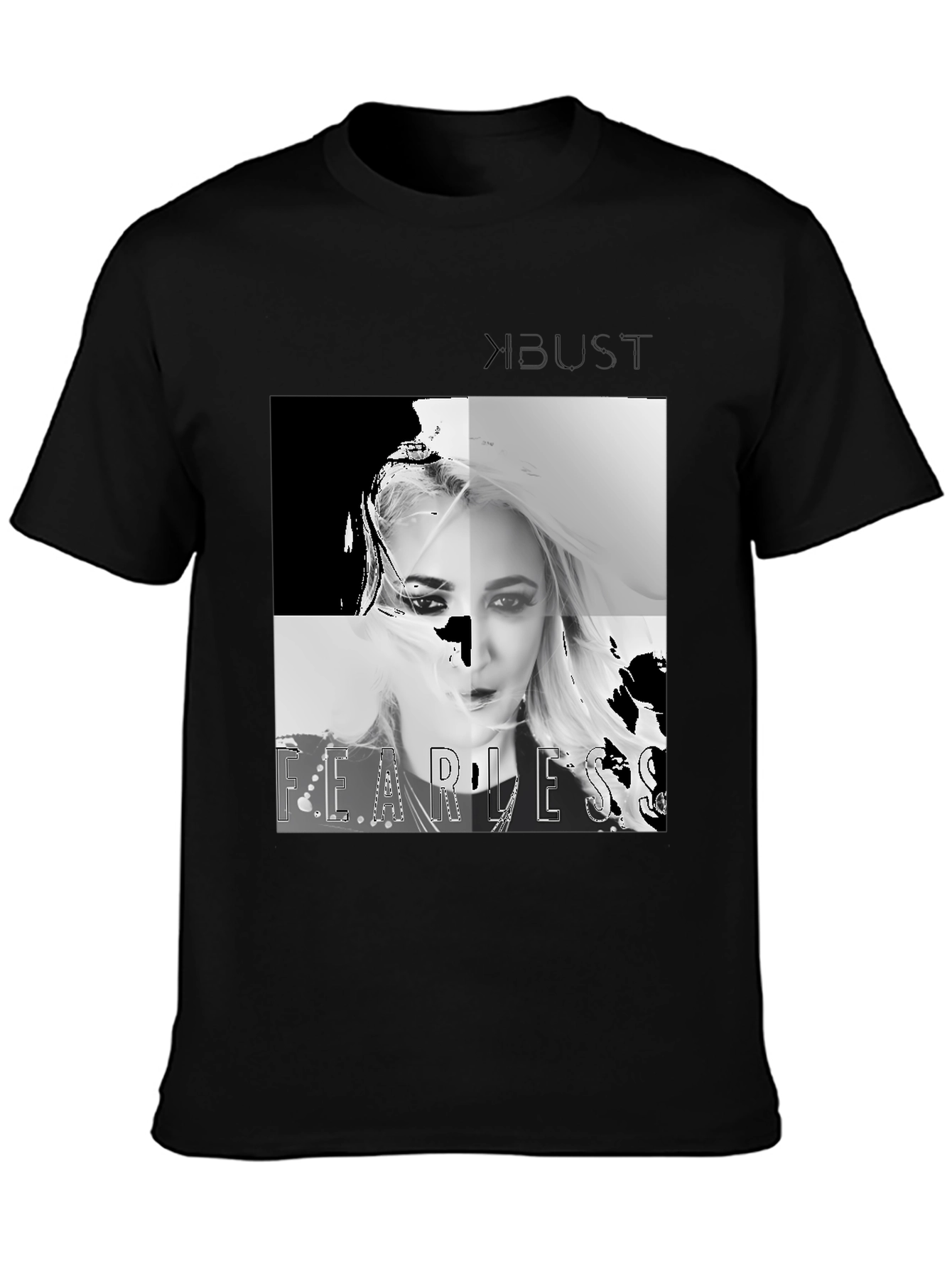 Black Fearless Graphic Tee - Men's Black T-Shirt view 3