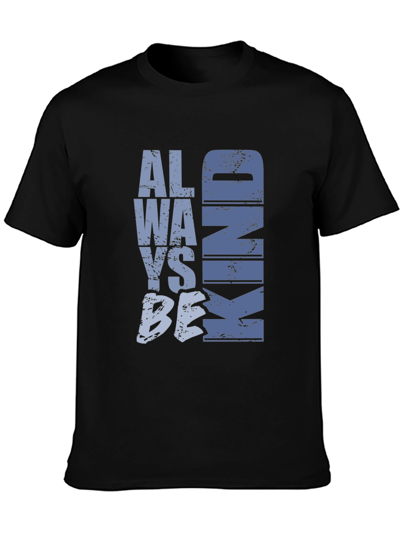 Black Always Be Kind Graphic Tee - Stylish Comfort view 3