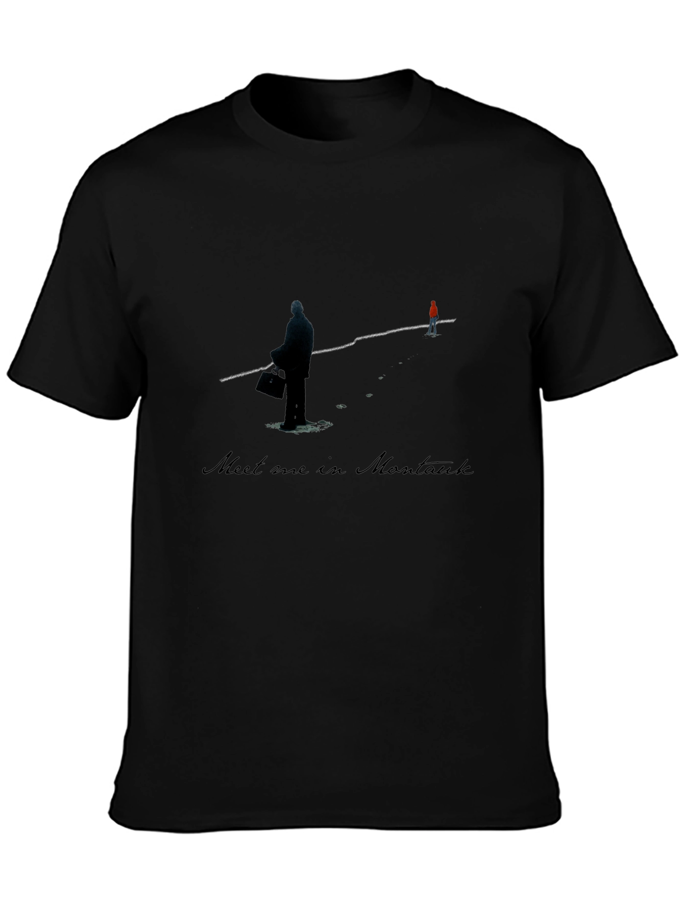 Black Meet Me in Montauk T-Shirt view 3