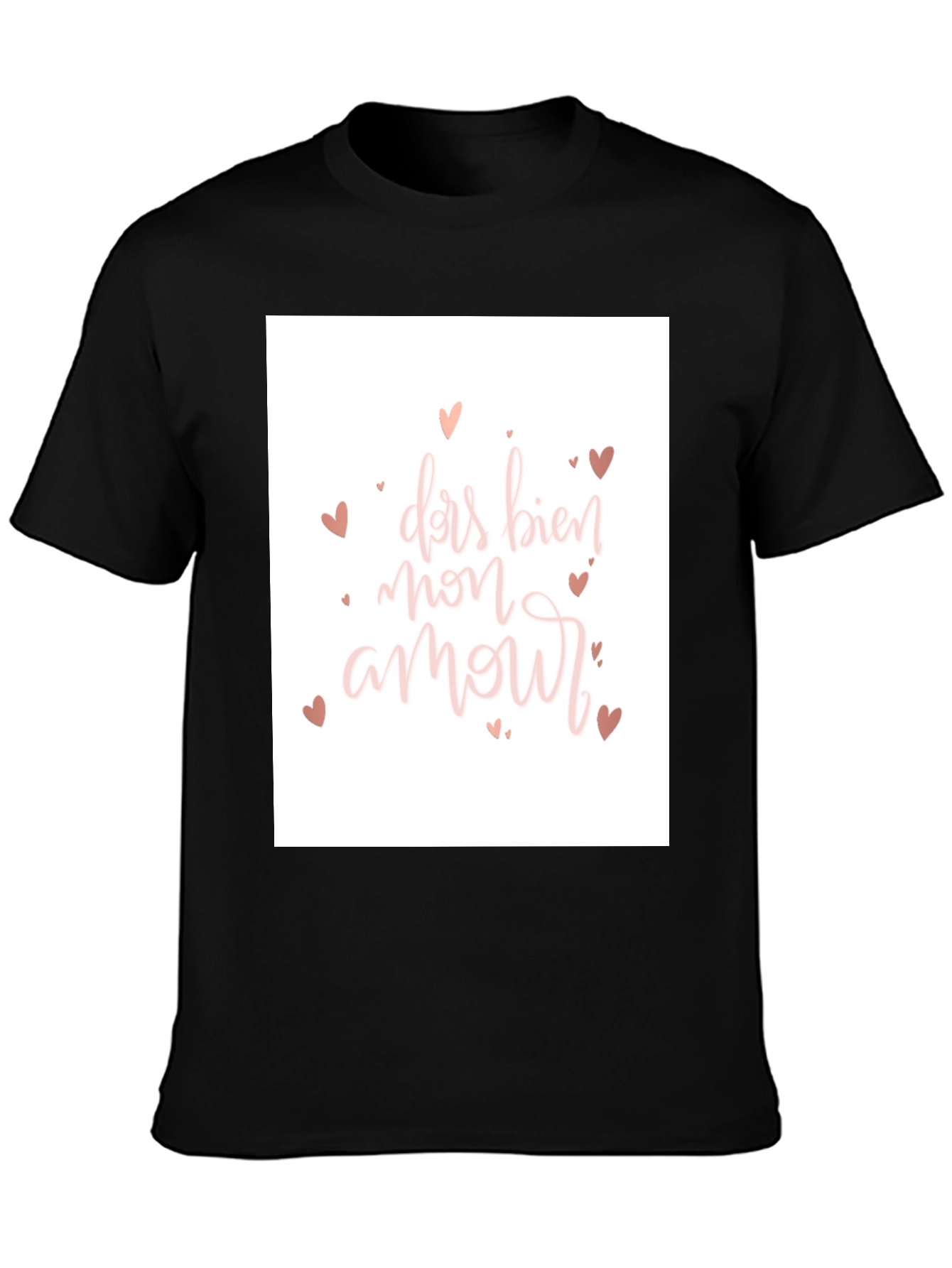Black Dar Bien Mon Amour T-Shirt - Black view 3