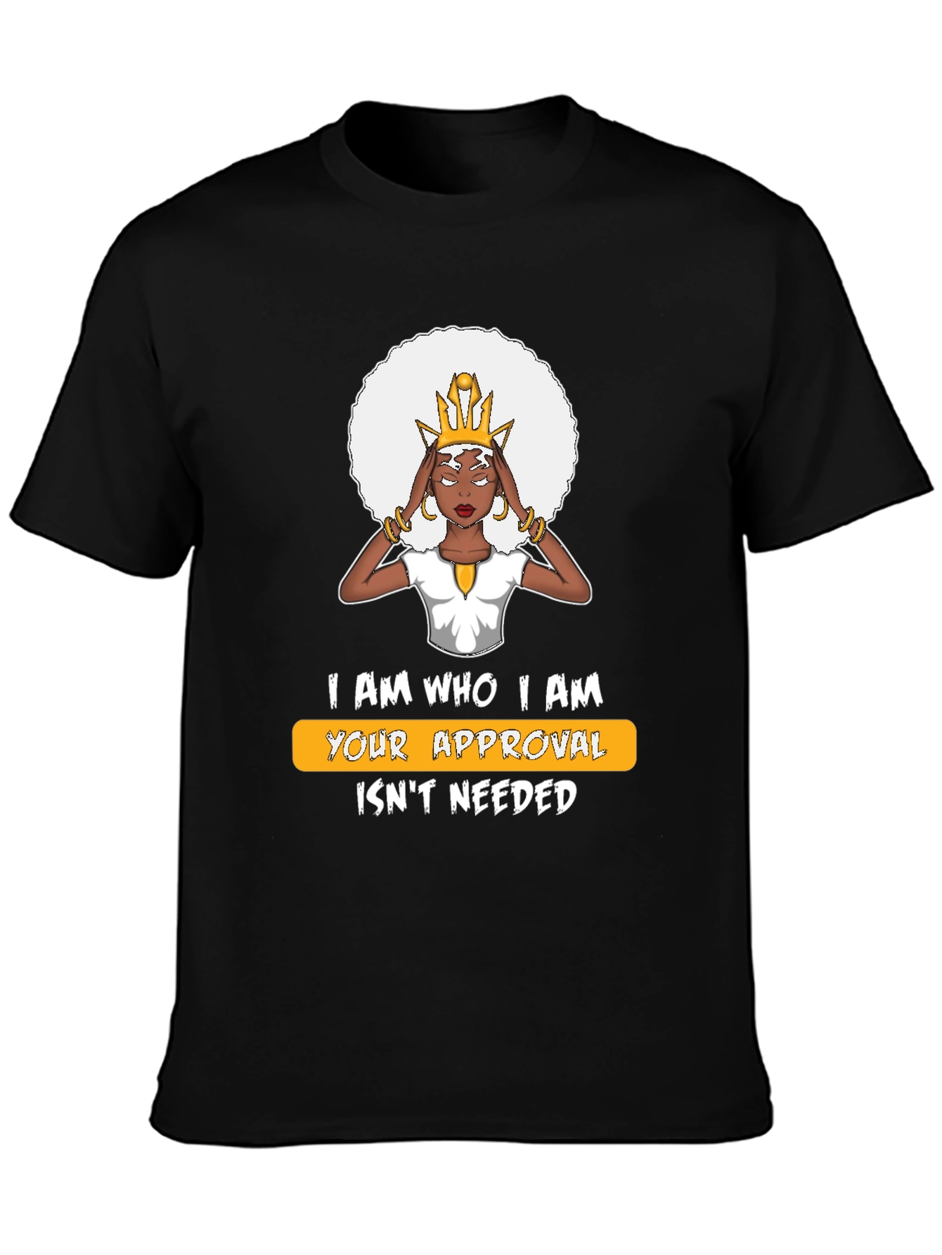 Black Empowered Woman Graphic T-Shirt view 3