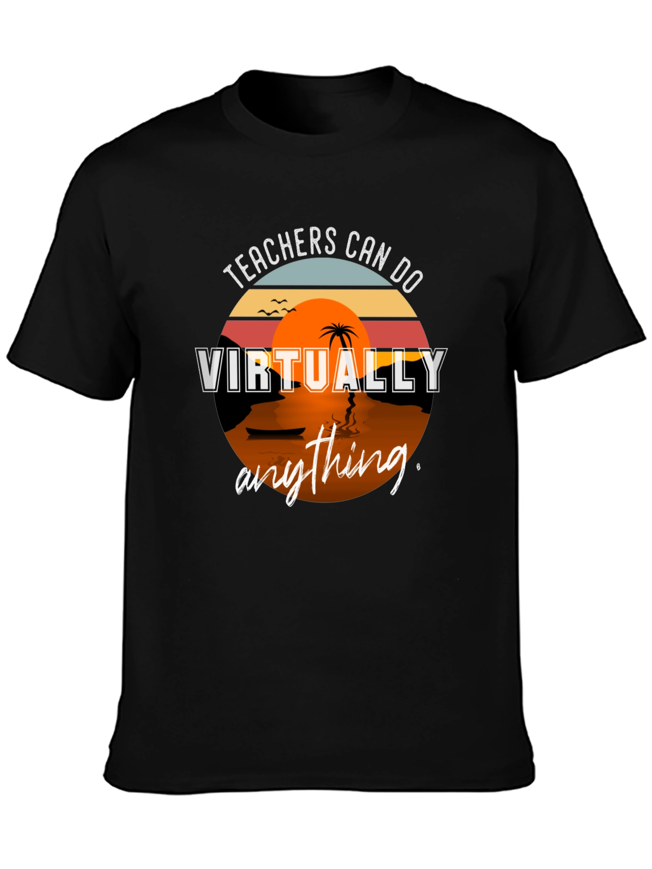 Black Teachers Can Do Virtually Anything T-Shirt view 3