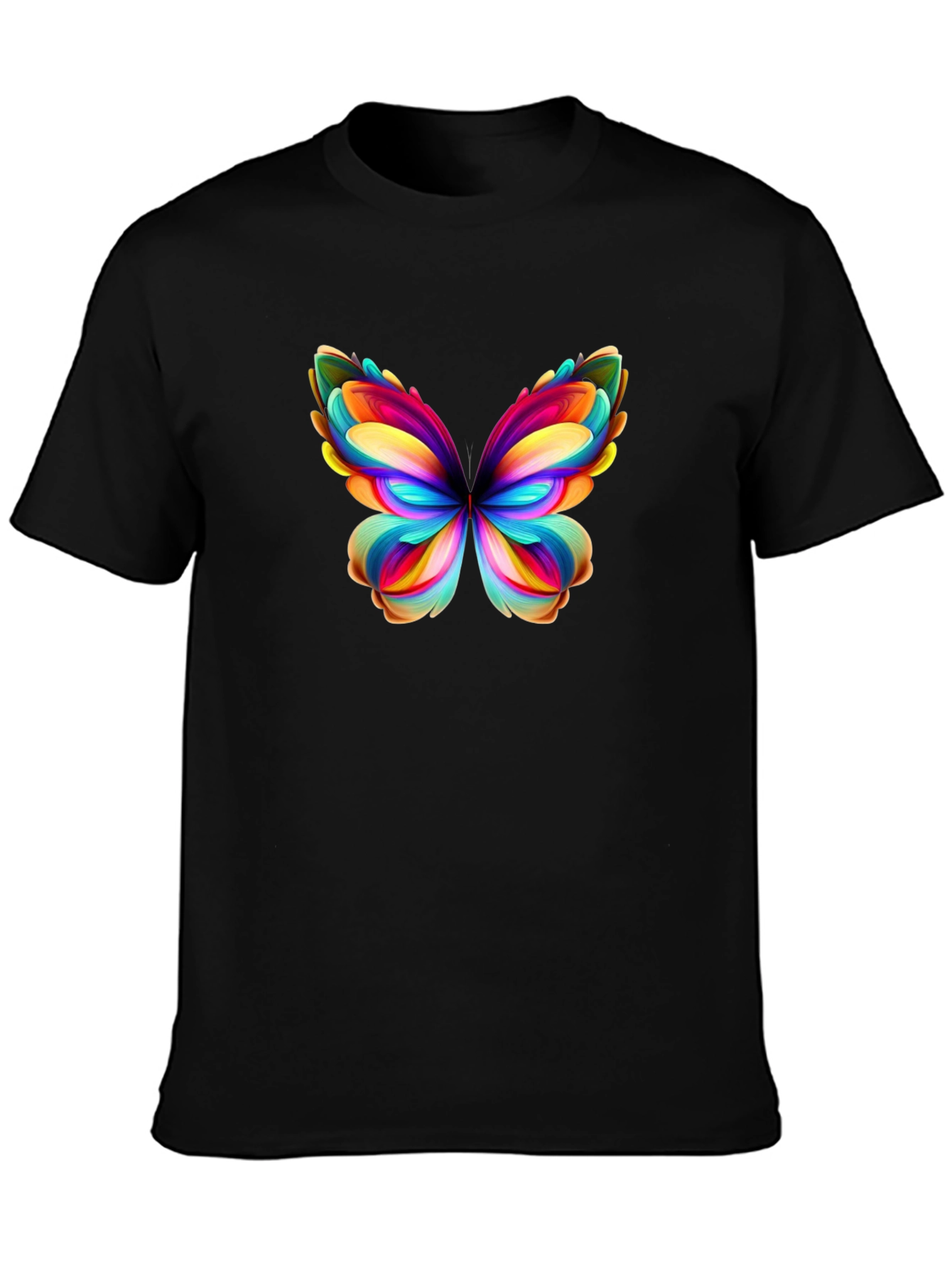 Black Butterfly Graphic Tee - Vibrant Colors view 3