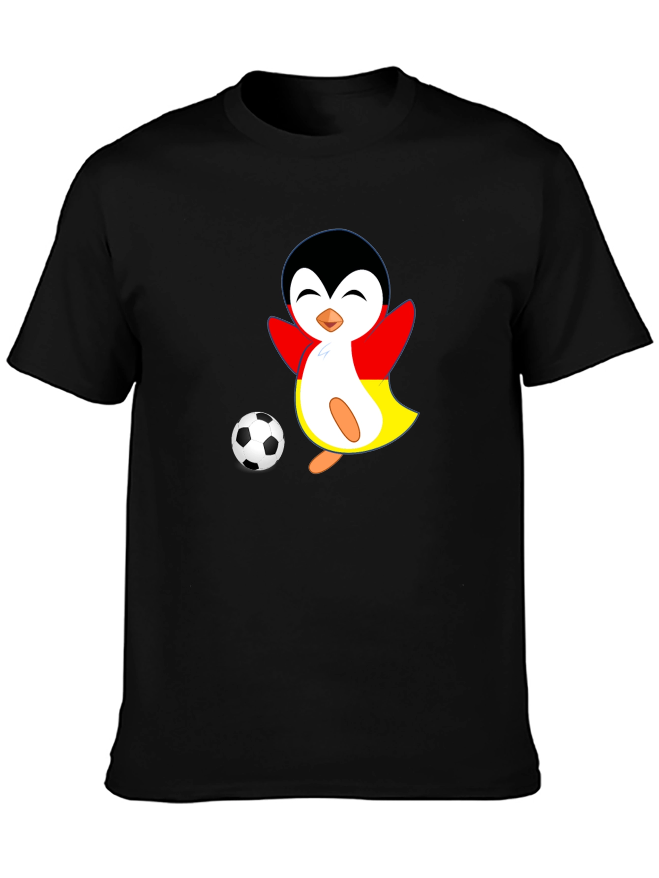 Soccer Penguin Graphic Tee - Black - 3