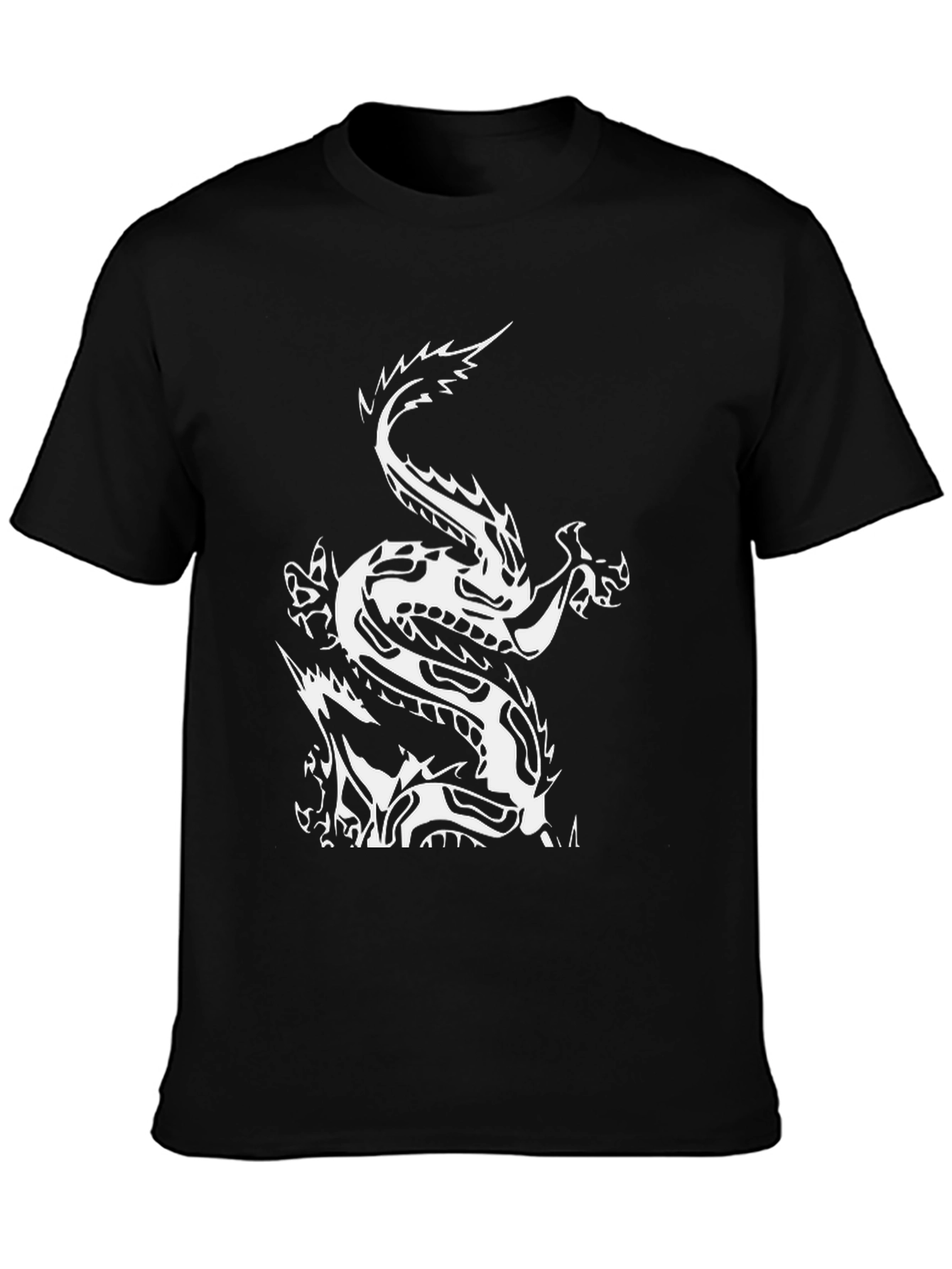 Black Dragon Graphic Tee - Men's Black T-Shirt view 3