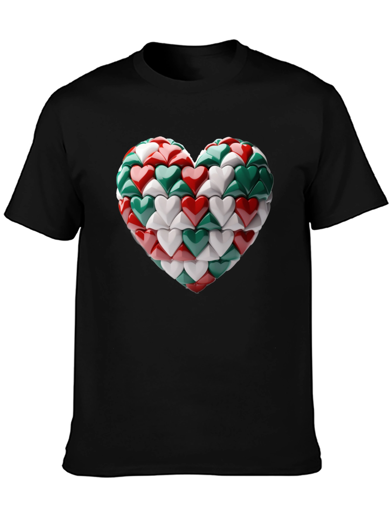 Black Heart of Hearts Graphic Tee view 3