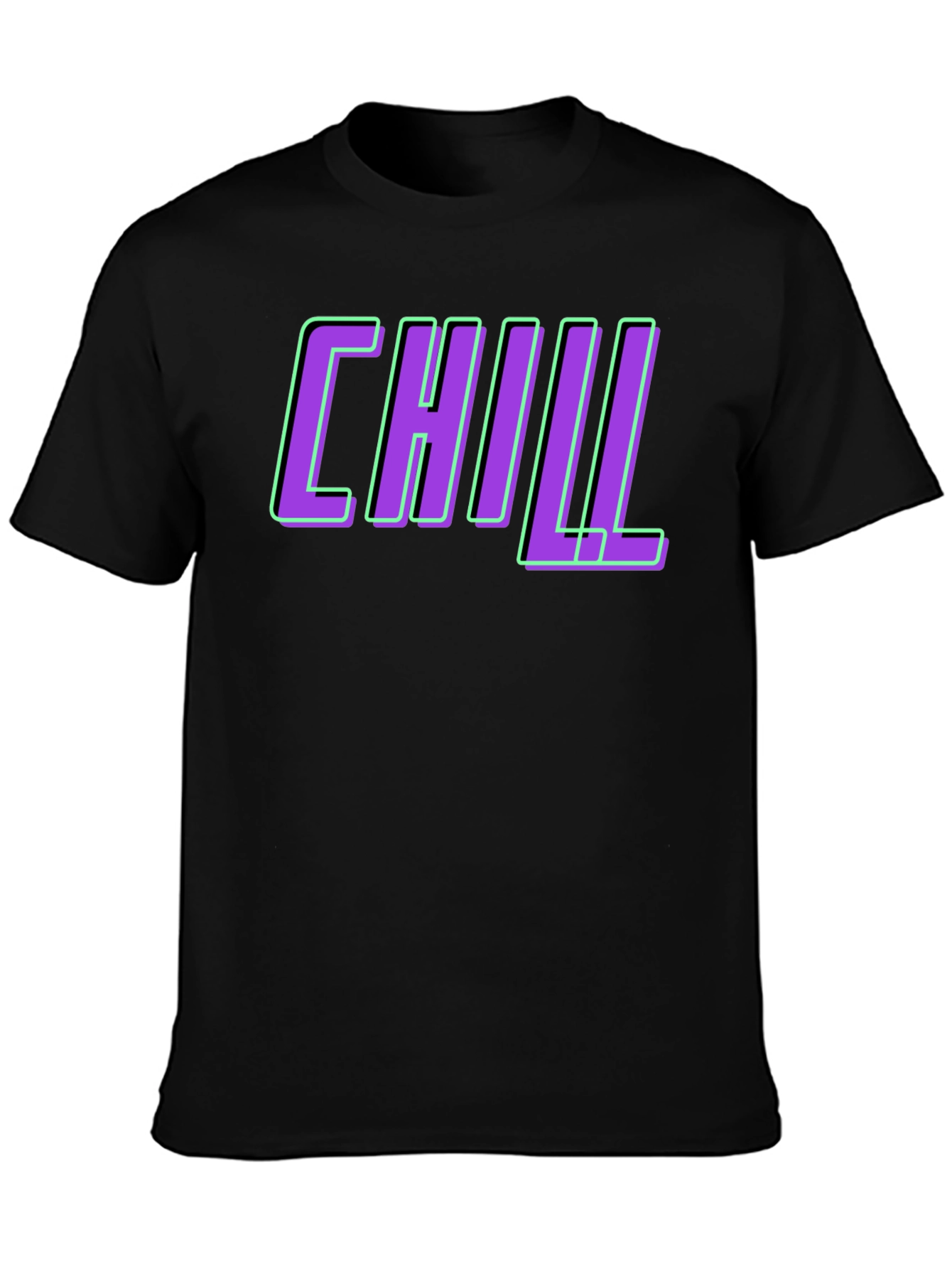 Black Chill Graphic Tee - Trendy Relaxed Fit view 3