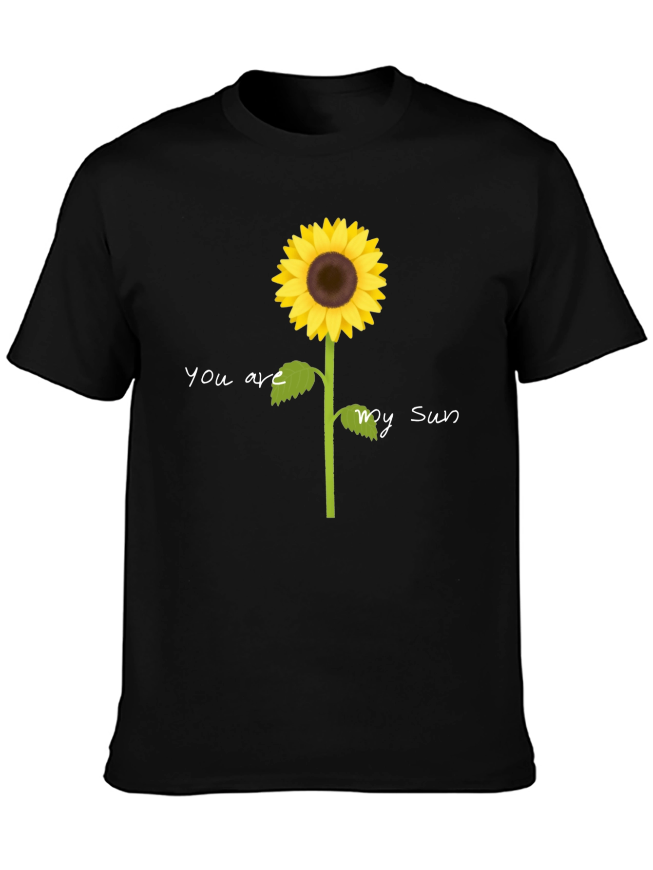 Black You Are My Sun Sunflower Graphic Tee view 3