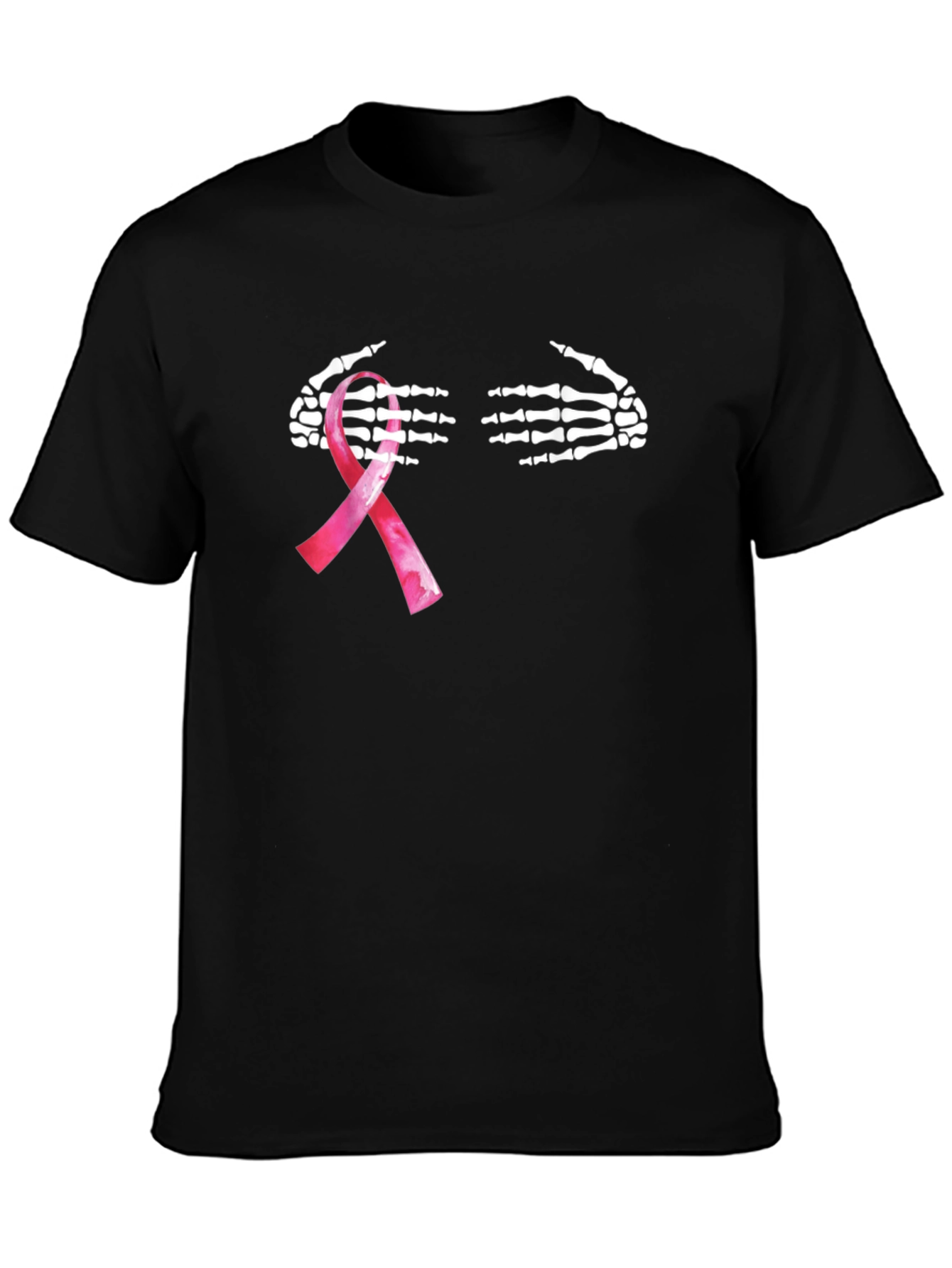 Black Breast Cancer Awareness T-Shirt view 3