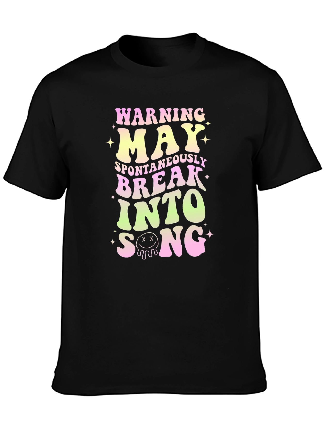 Black Warning May Spontaneously Break Into Song T-Shirt view 3