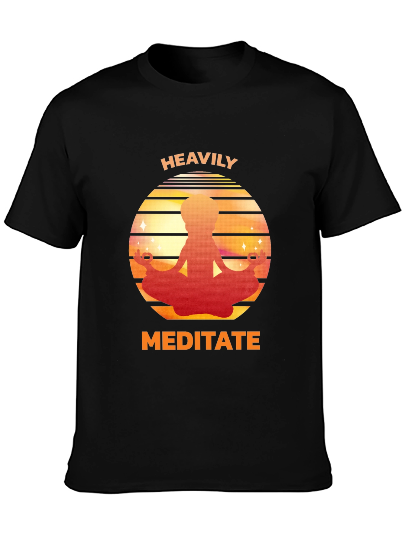 Heavily Meditate Graphic Tee - Relaxed Fit - 3