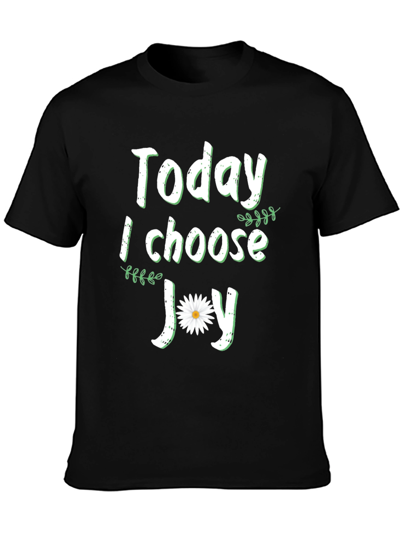 Black Today I Choose Joy Graphic T-Shirt view 3