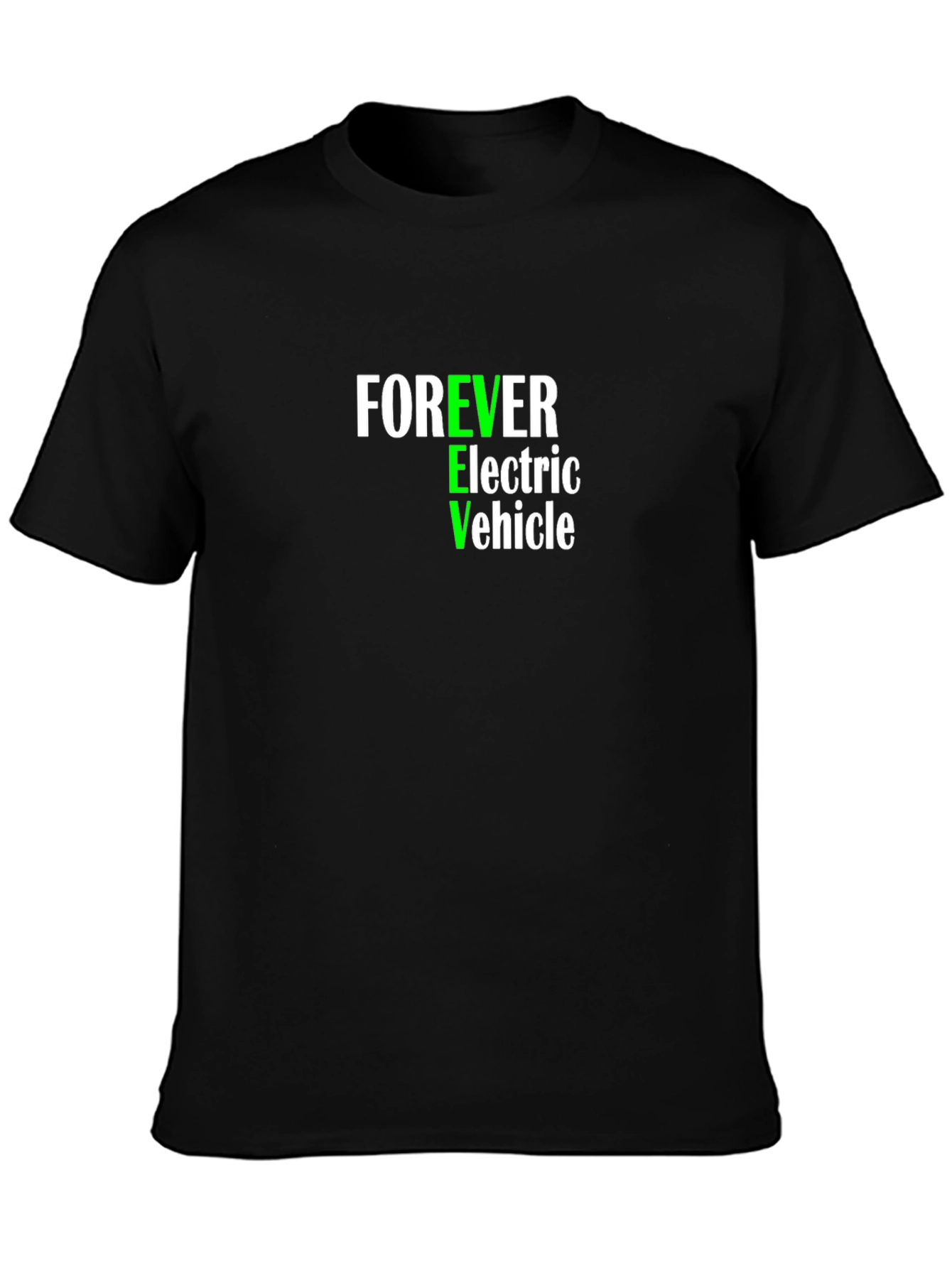 Black Forever Electric Vehicle T-Shirt - Eco-Friendly Fashion view 3