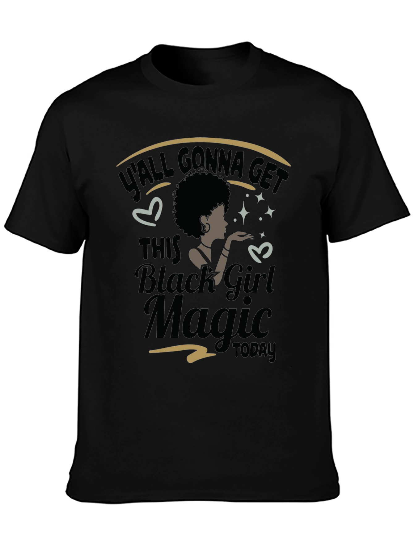 Black Black Girl Magic T-Shirt view 3