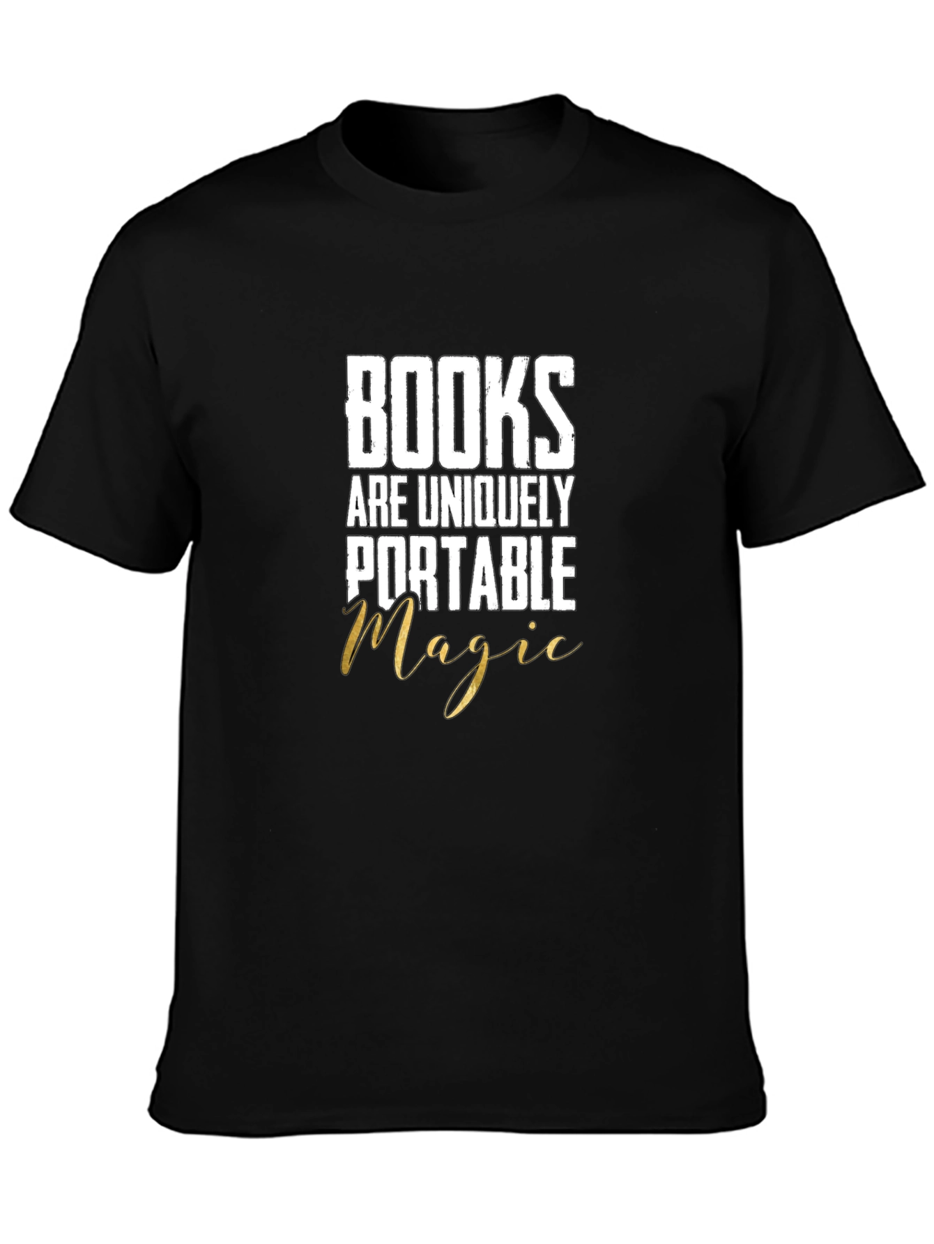 Black Books are Magic T-Shirt - Unique Reader Tee view 3
