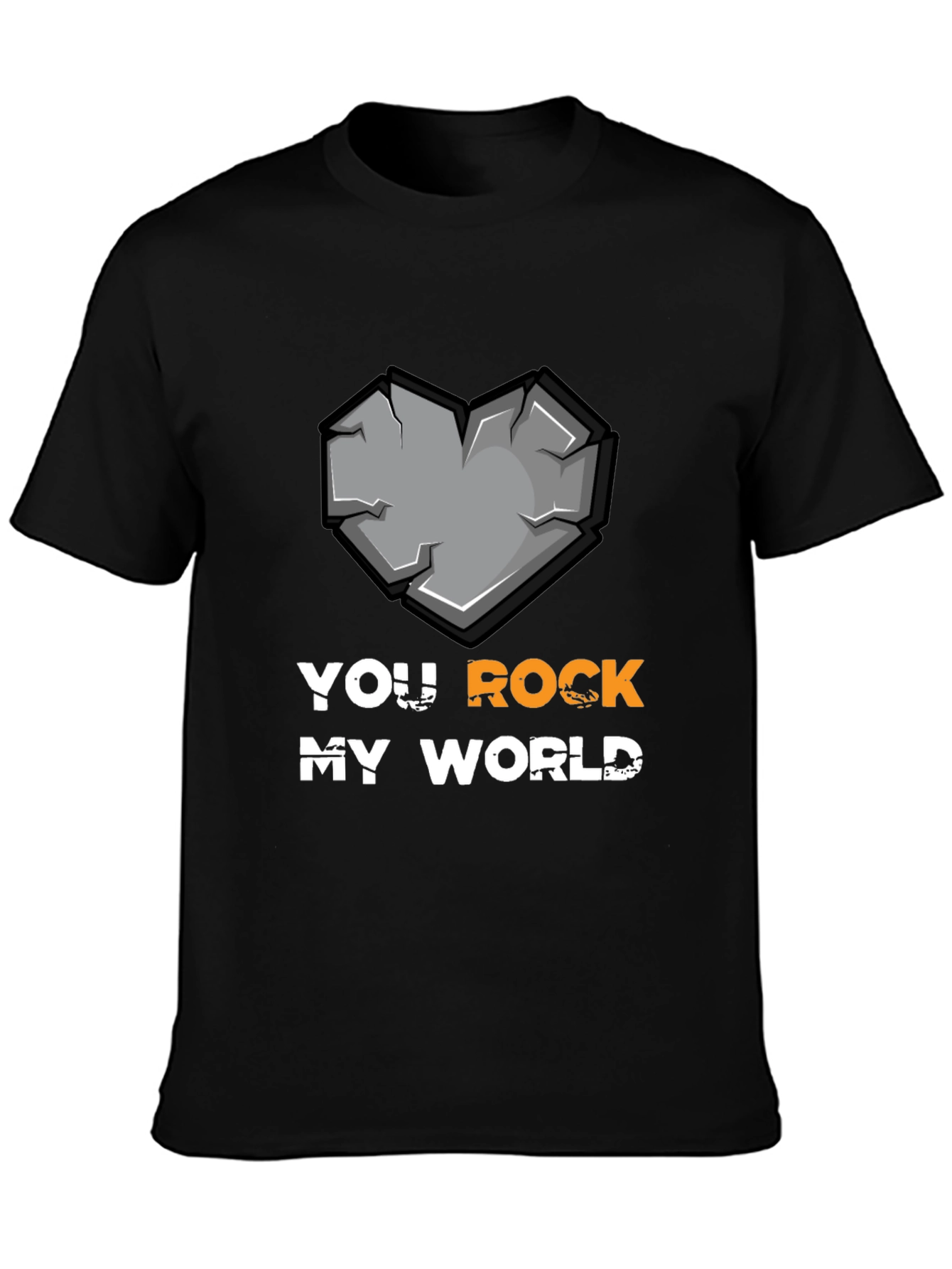 Black You Rock My World Graphic T-Shirt - Black view 3