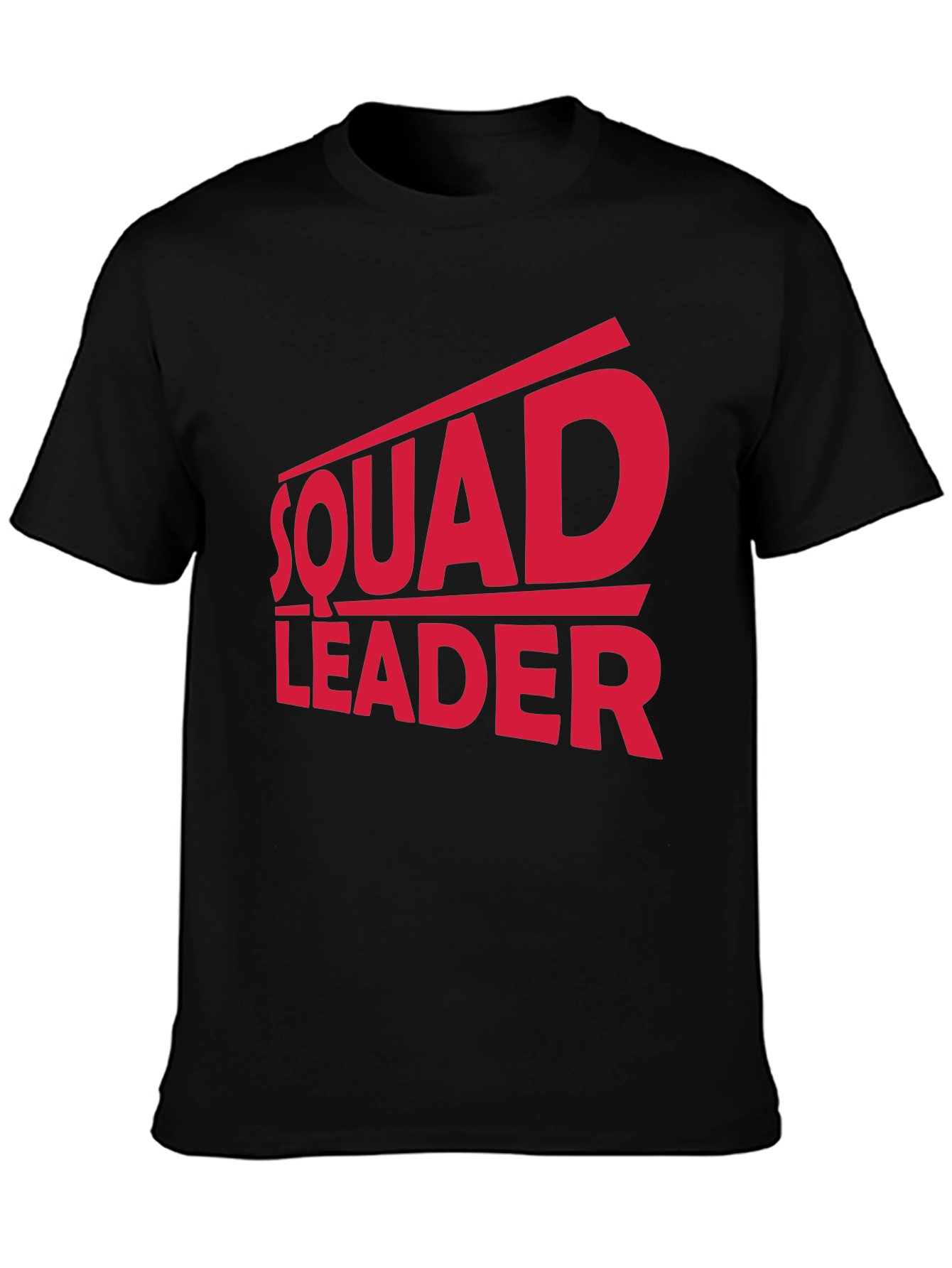 Black Squad Leader T-Shirt view 3