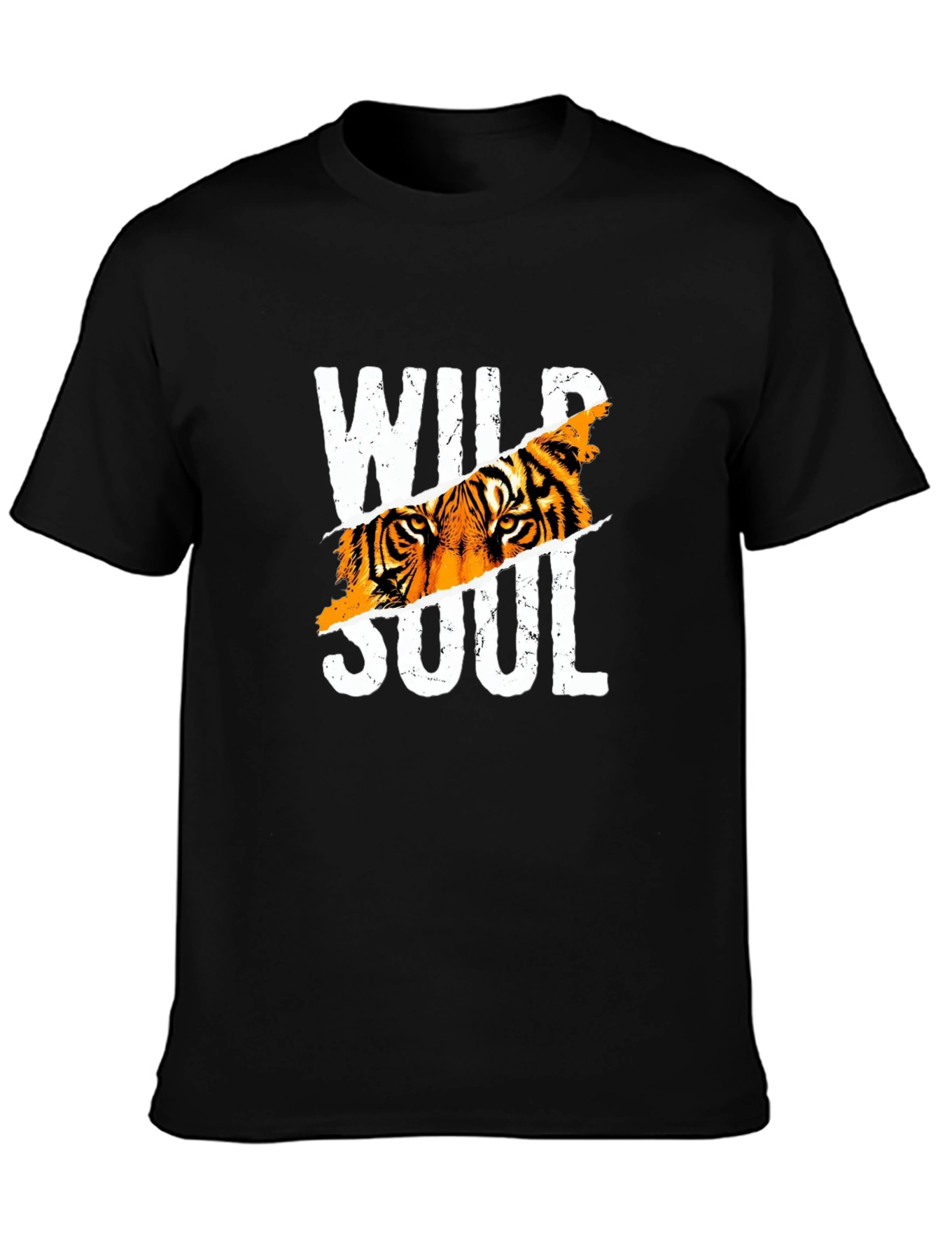 Black Wild Soul Tiger Graphic Tee - Black view 3