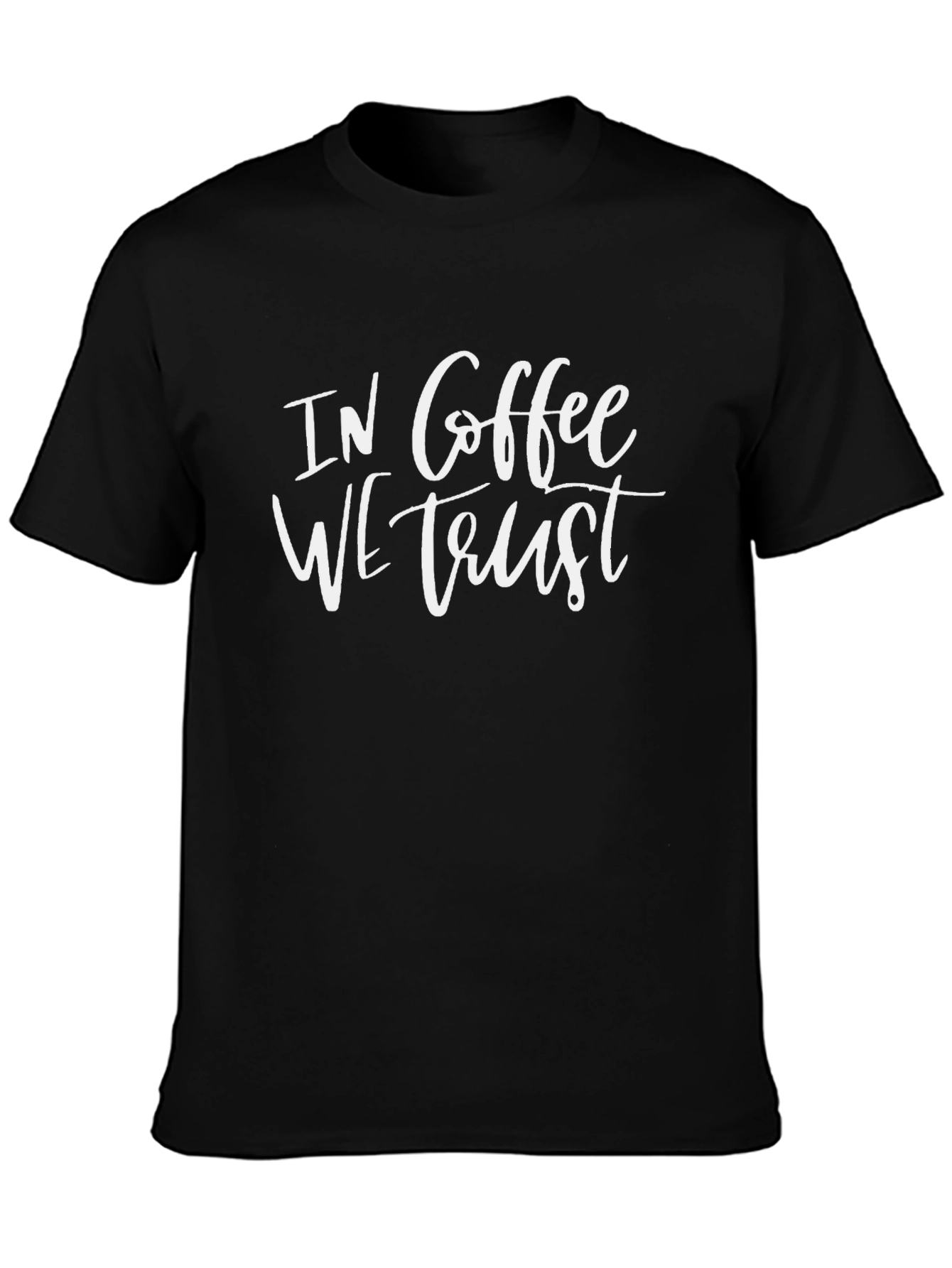 Black In Coffee We Trust Graphic T-Shirt view 3