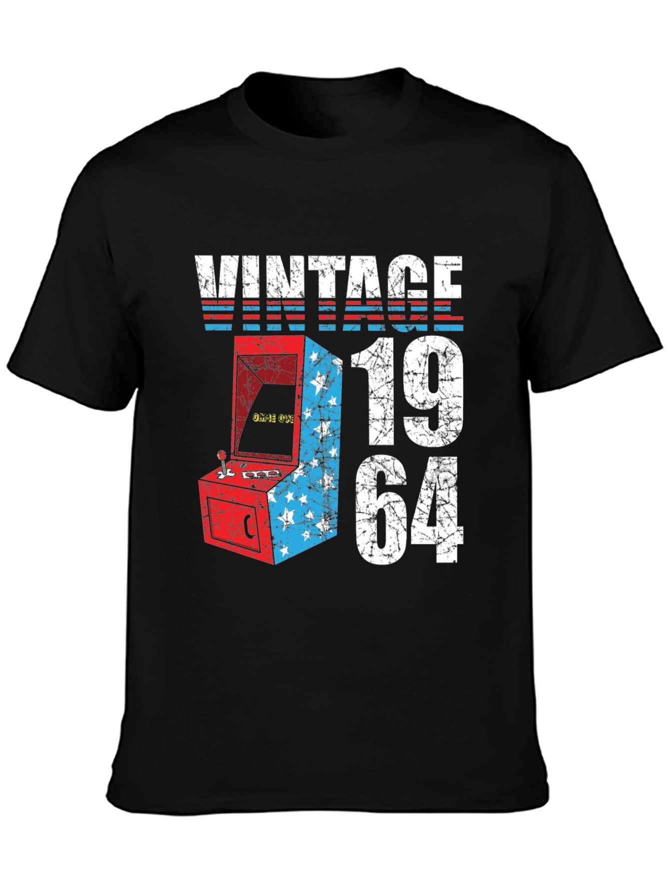 Black Vintage 1964 Arcade T-Shirt view 3