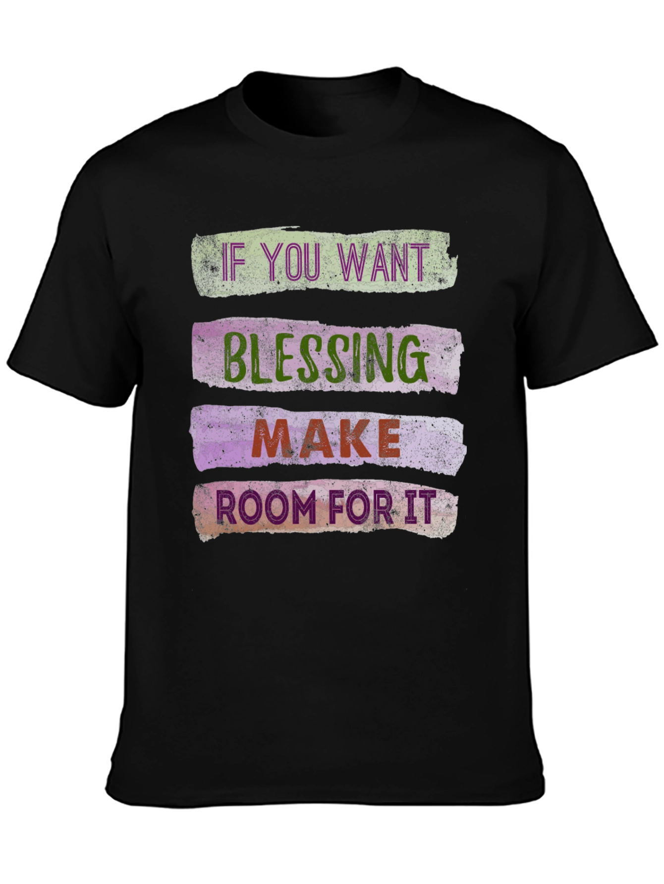 Black Blessing Graphic Tee - Make Room For It Shirt view 3