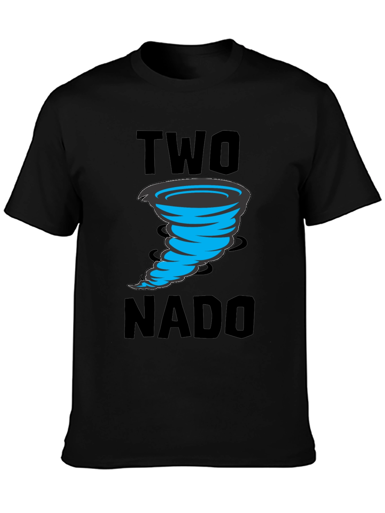 Black Two-nado Graphic T-Shirt view 3