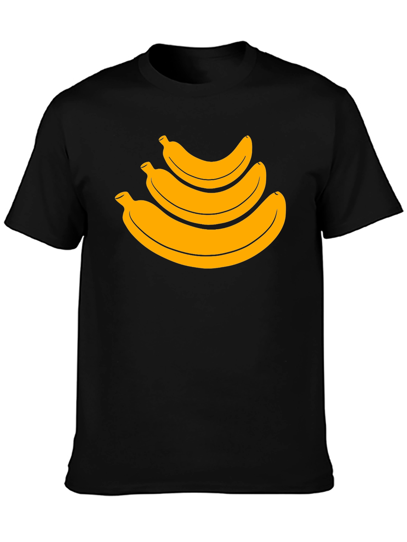 Black Banana Stack Graphic Tee - Casual Black T-Shirt view 3
