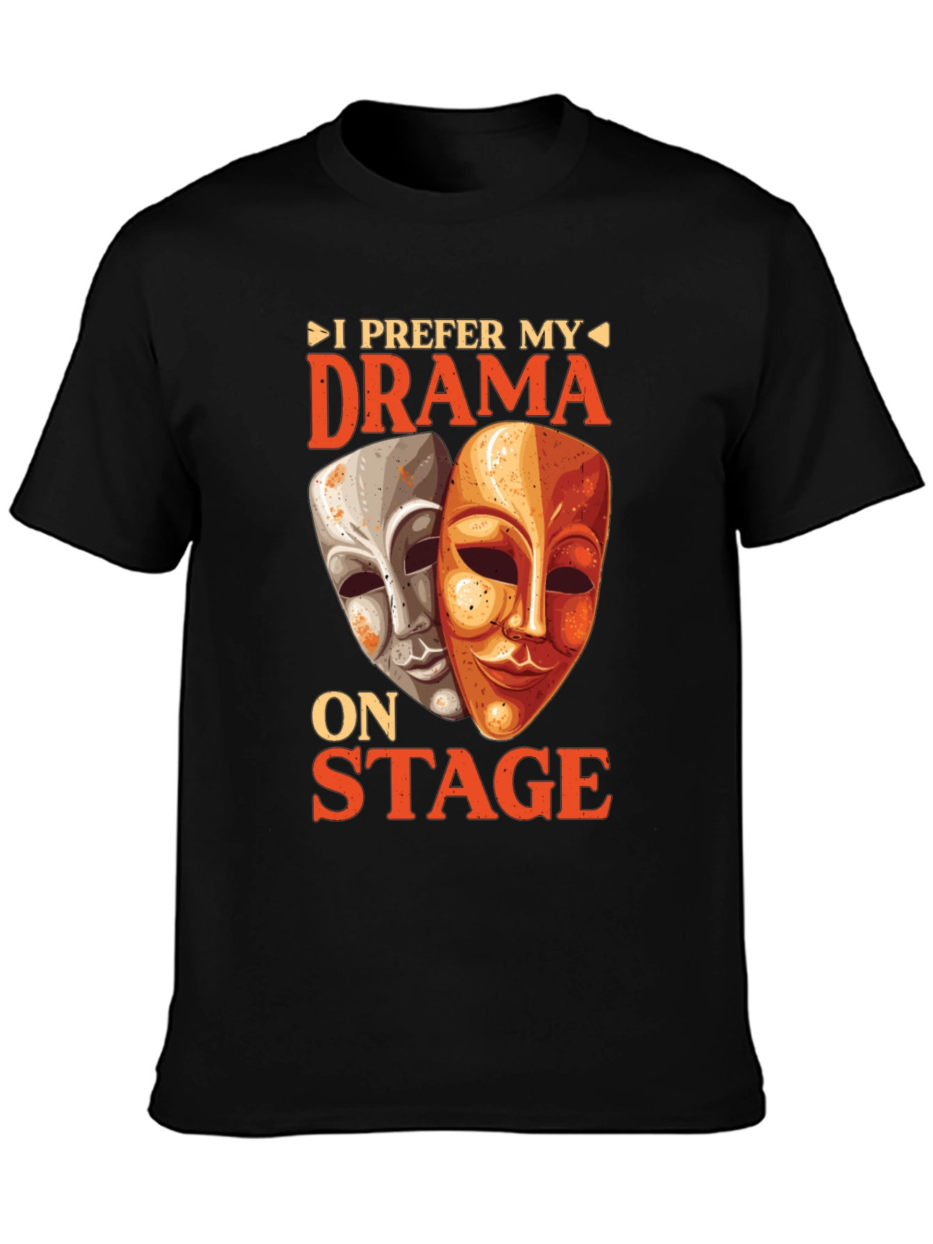 Black Drama On Stage Graphic Tee view 3