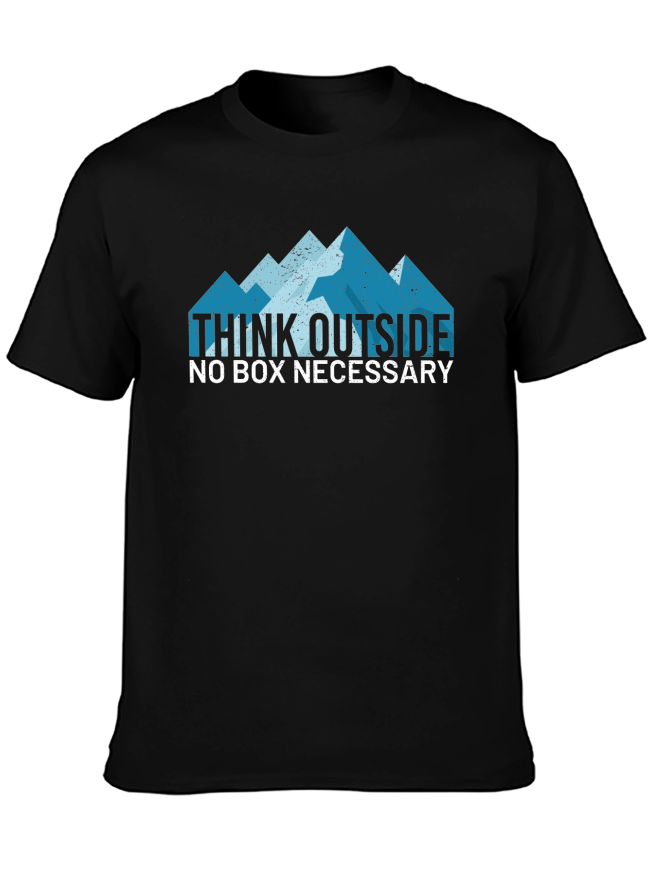 Black Think Outside the Box Graphic Tee view 3