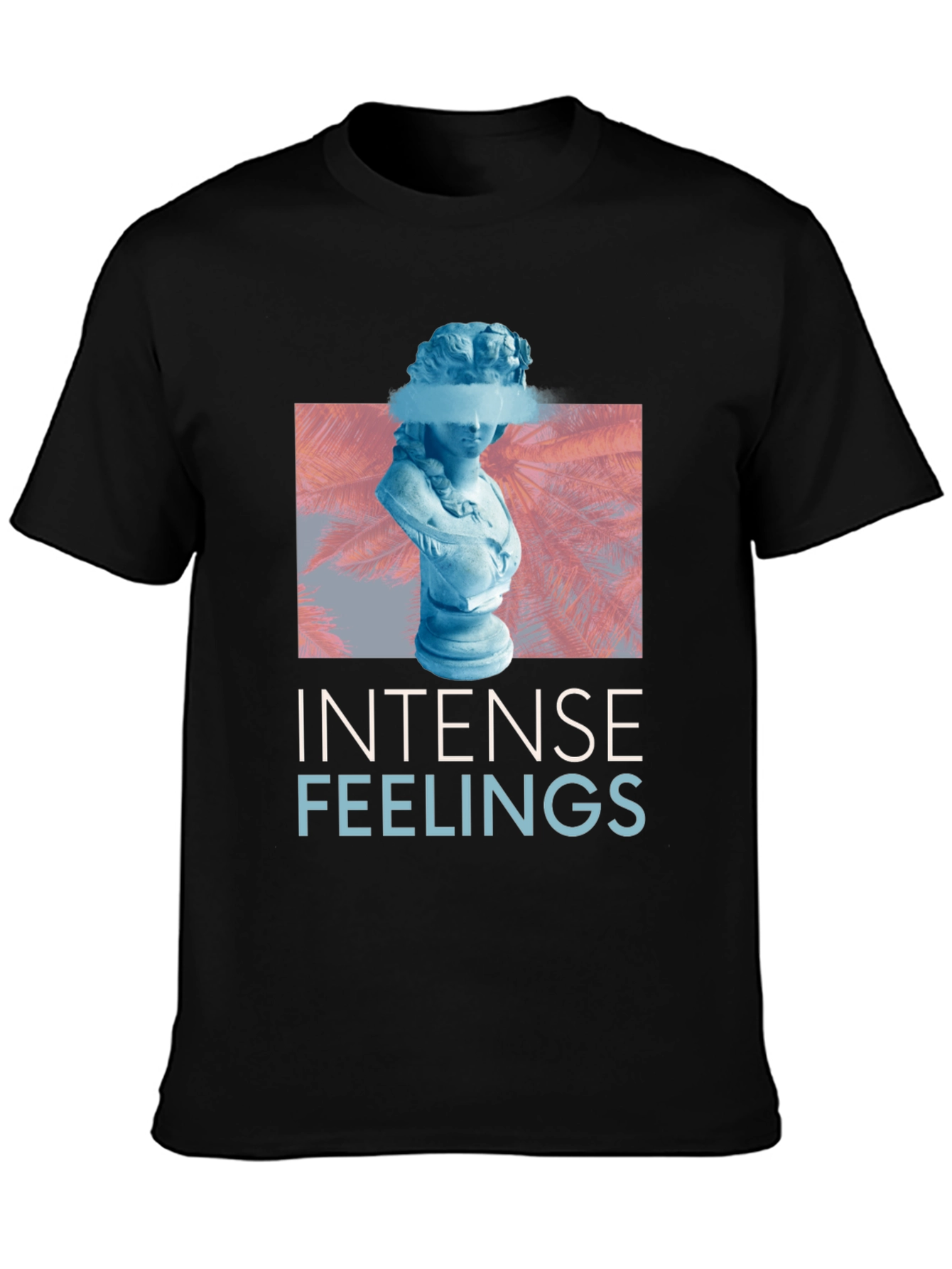Black Intense Feelings Graphic Tee - Trendy Streetwear view 3